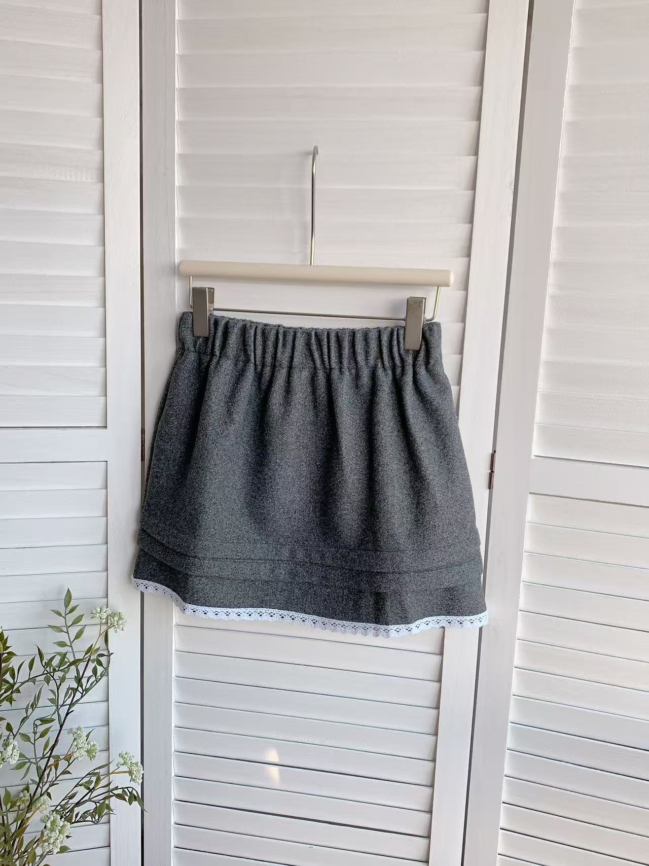 HELLO MILK TEE- 85715 鬆緊腰半裙