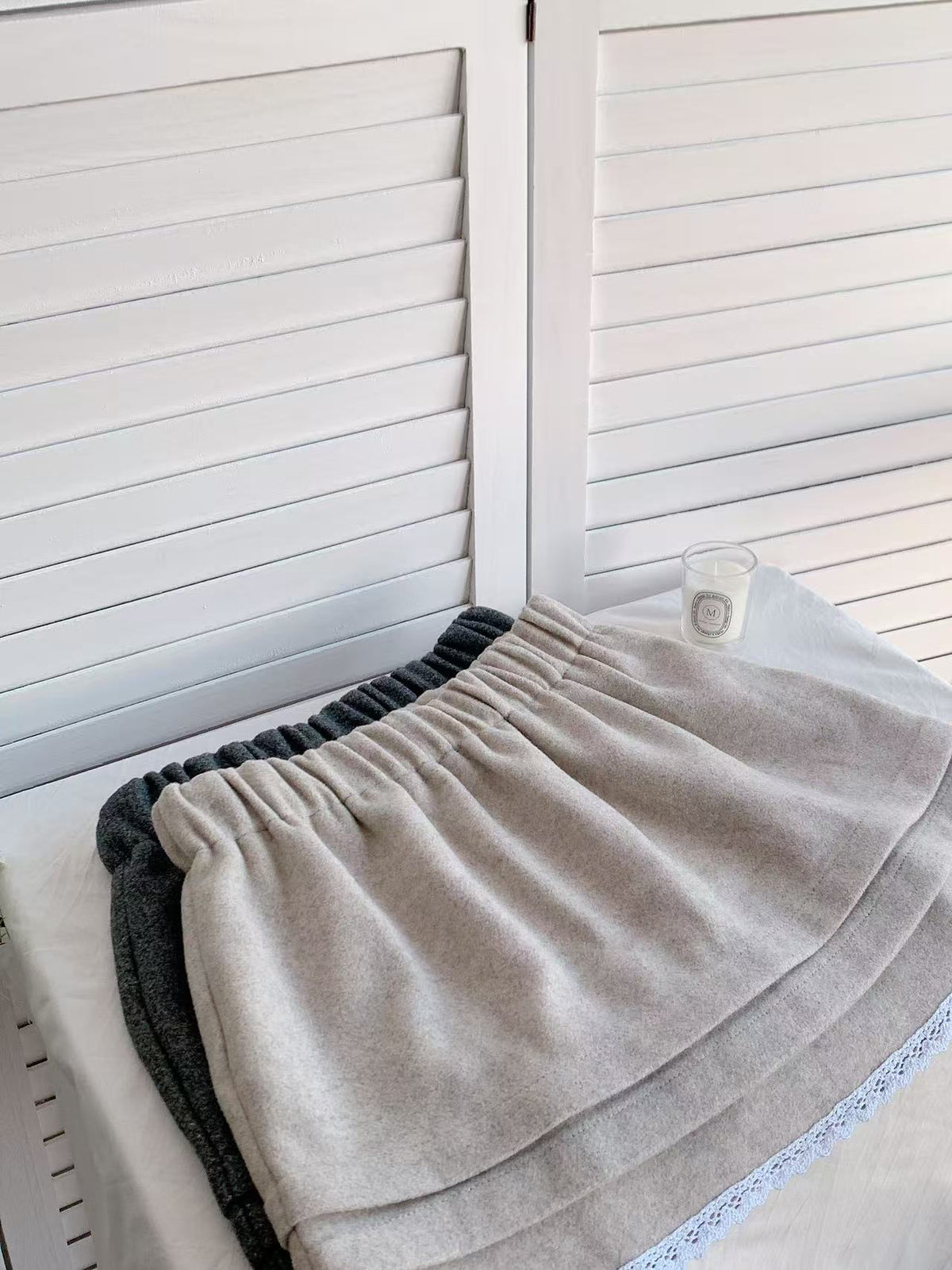 HELLO MILK TEE- 85715 鬆緊腰半裙