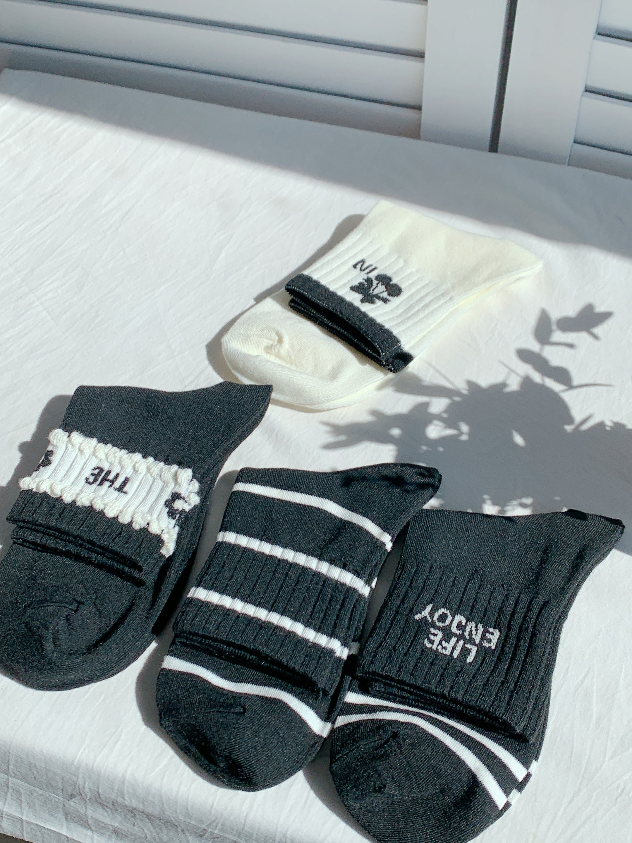 HELLO MILK TEE- AY1044 氣質百搭襪