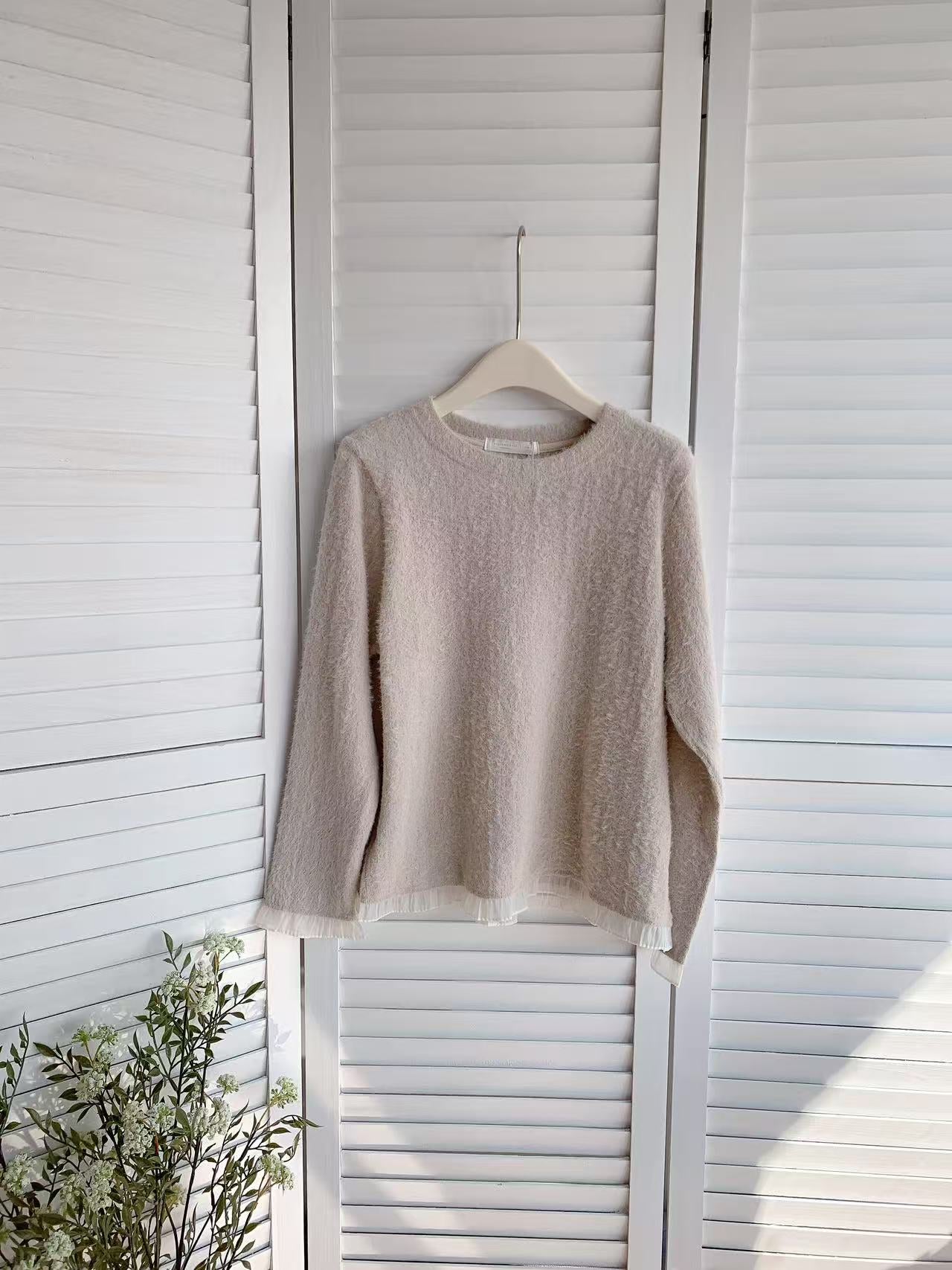 HELLO MILK TEE- 85778 花邊小衫