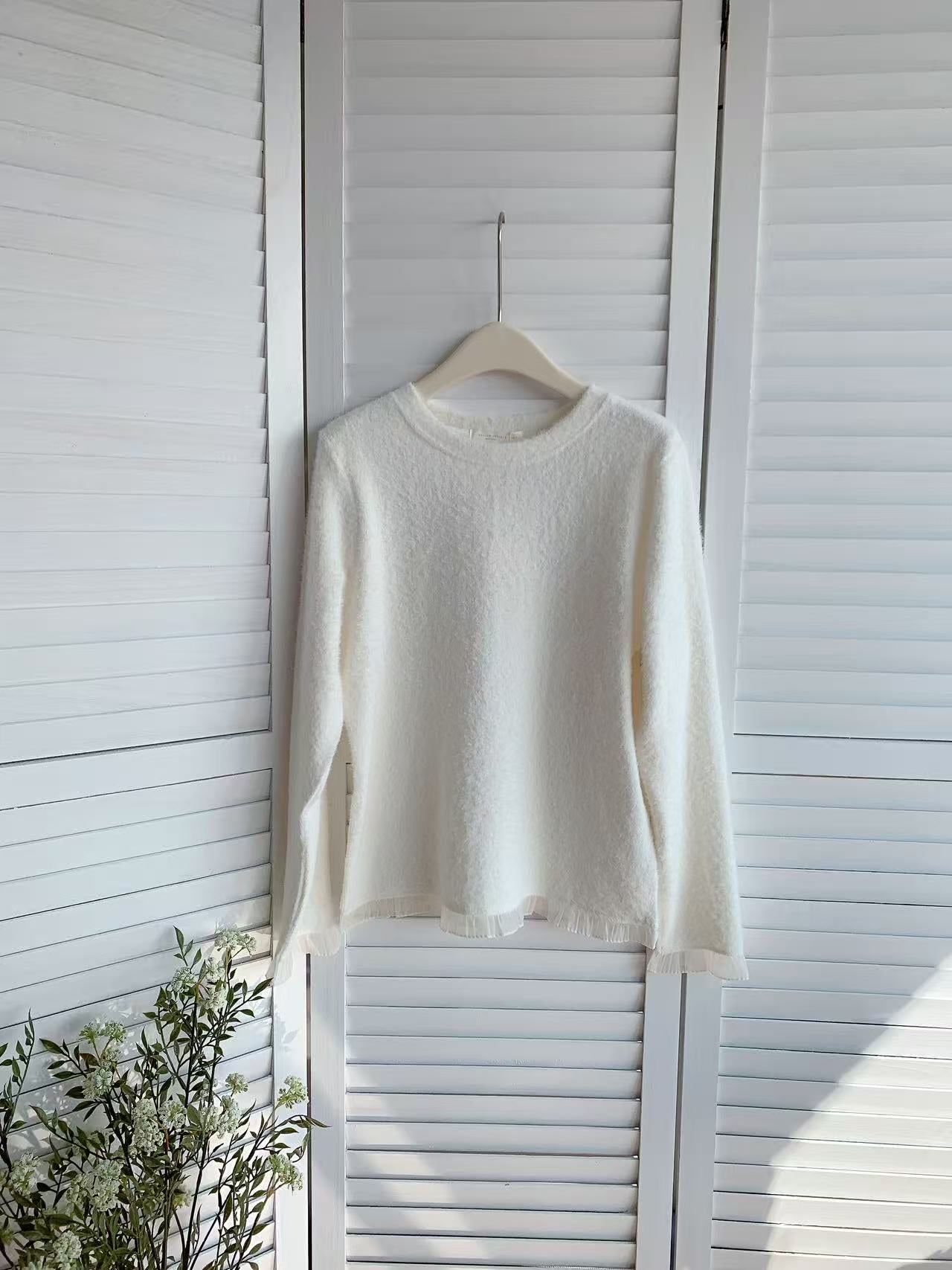 HELLO MILK TEE- 85778 花邊小衫