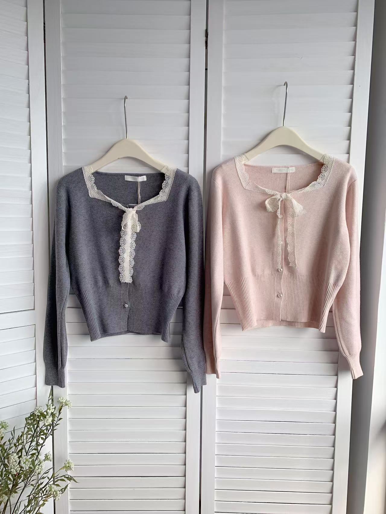 HELLO MILK TEE- 85763 拼接針織衫