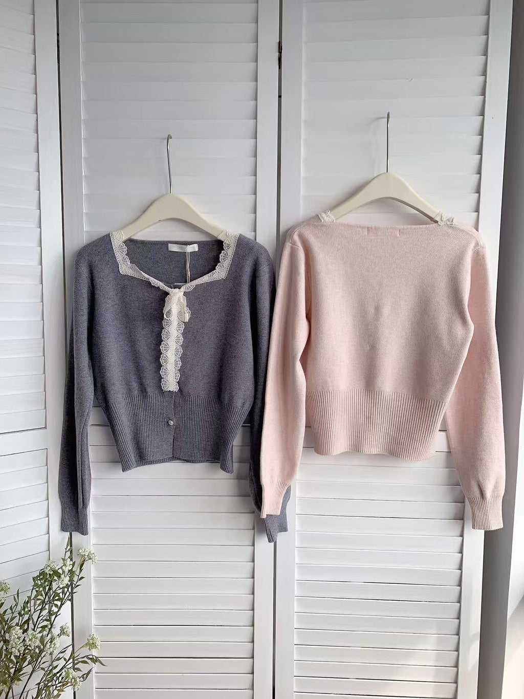 HELLO MILK TEE- 85763 拼接針織衫