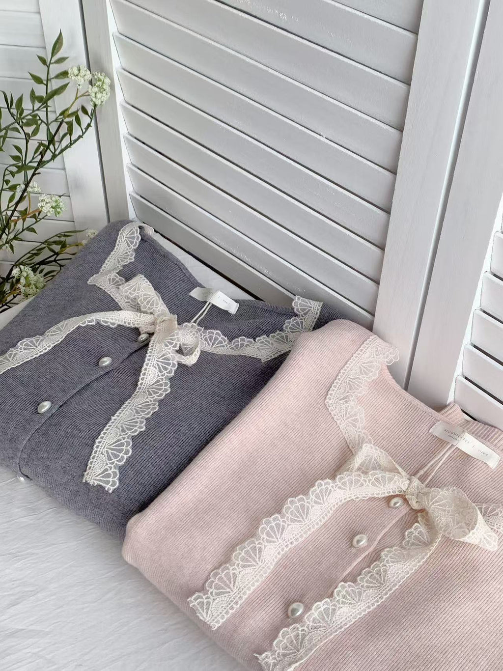 HELLO MILK TEE- 85763 拼接針織衫