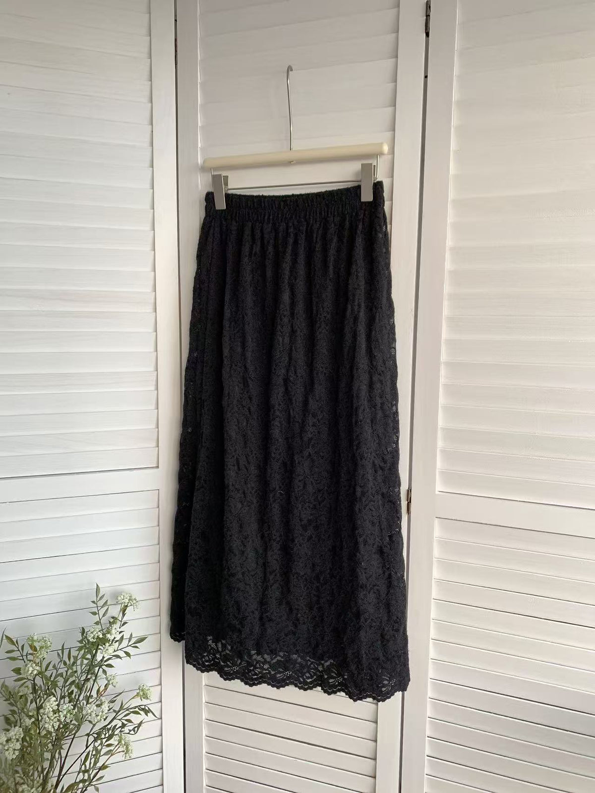 HELLO MILK TEE- 85720 蕾絲半裙