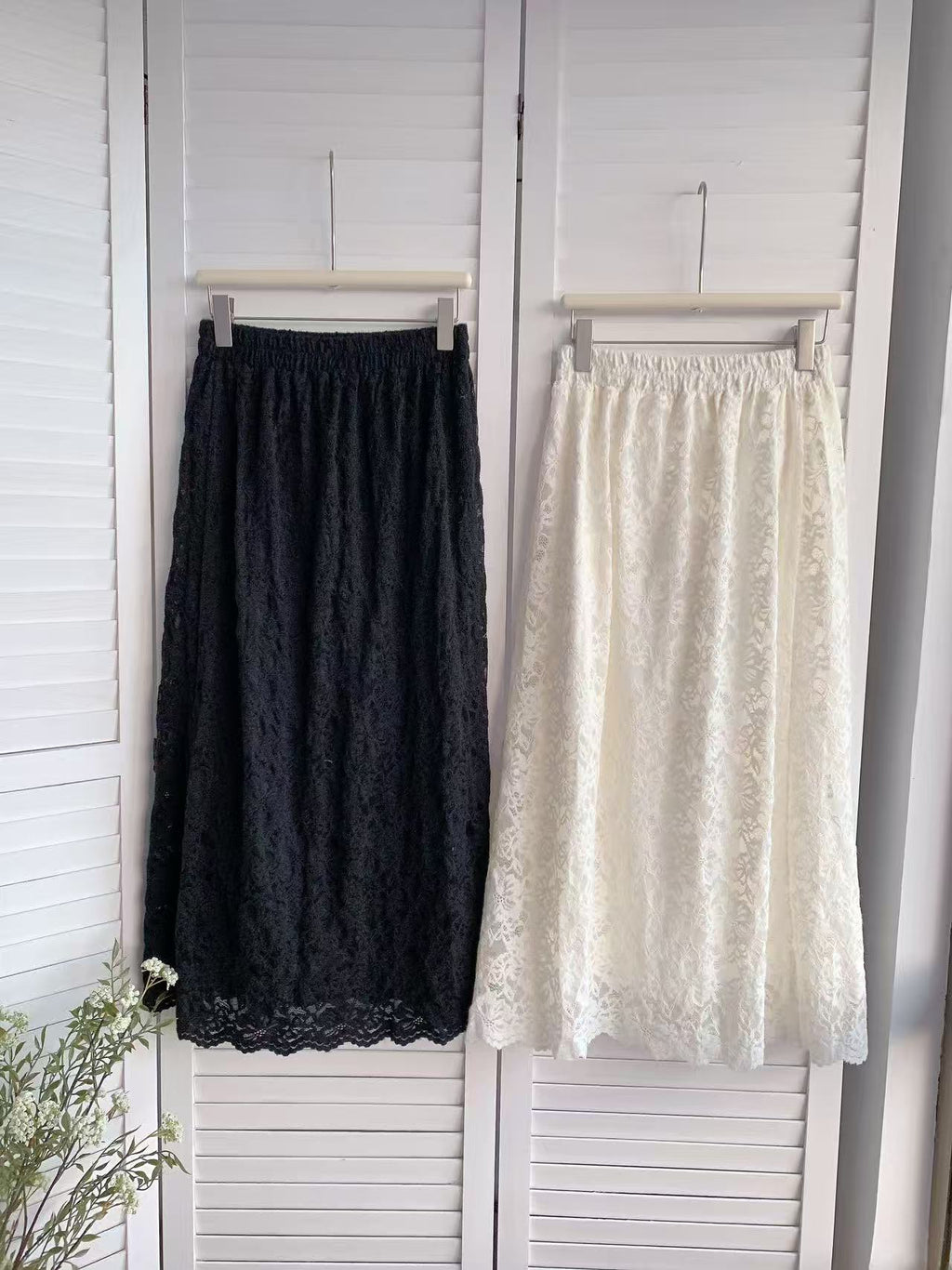 HELLO MILK TEE- 85720 蕾絲半裙