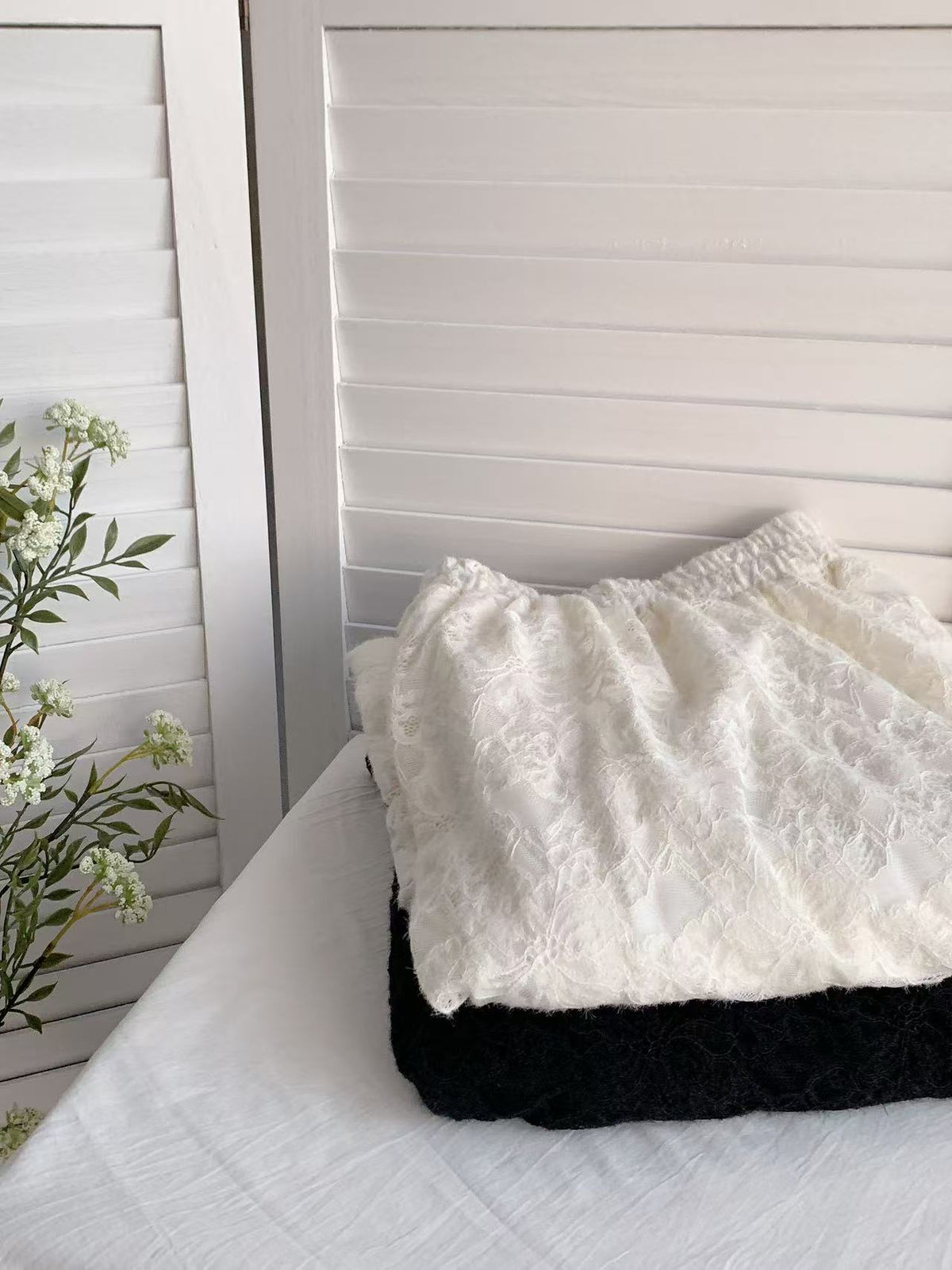 HELLO MILK TEE- 85720 蕾絲半裙