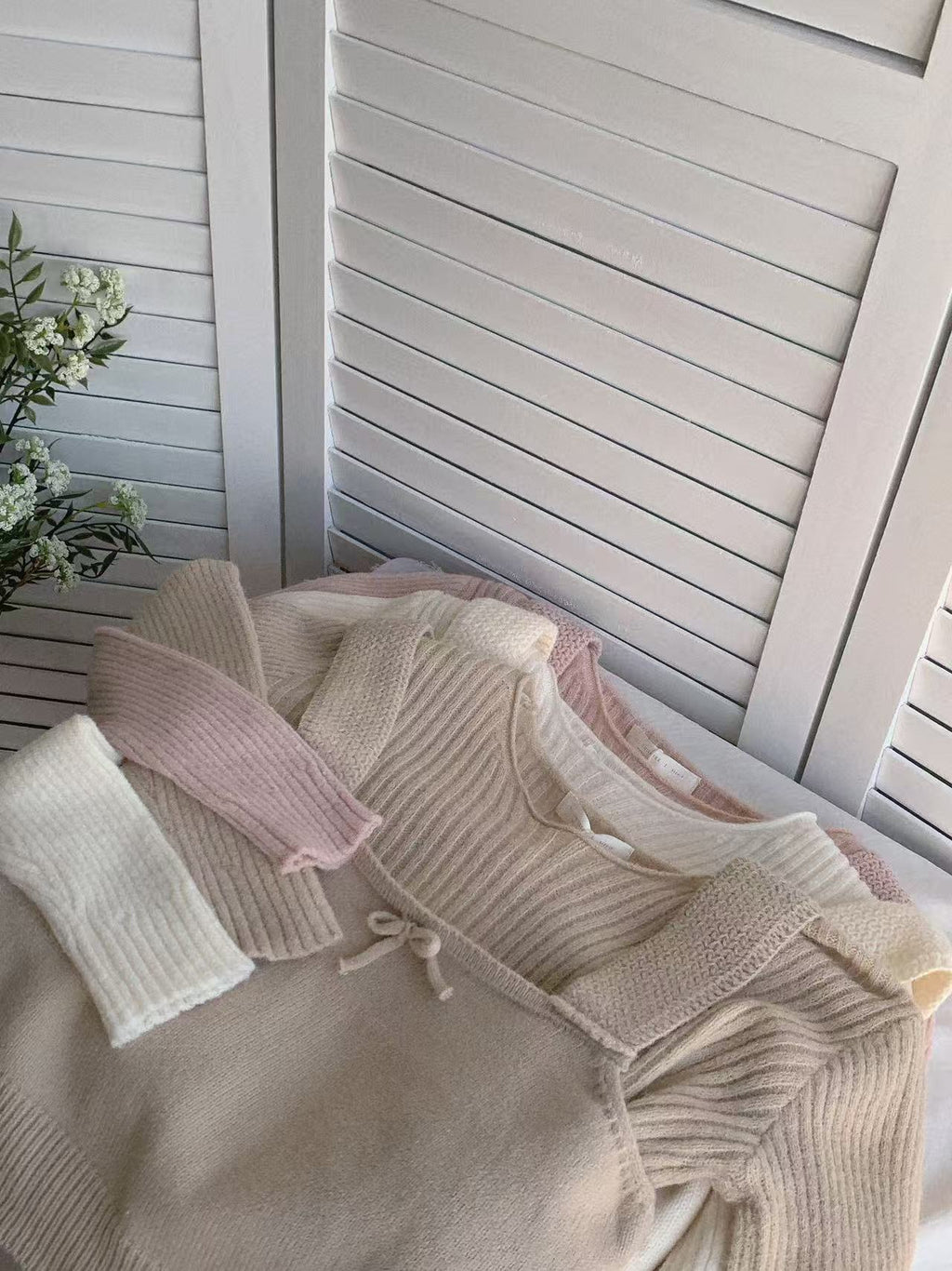 HELLO MILK TEE- 85756 針織套裝