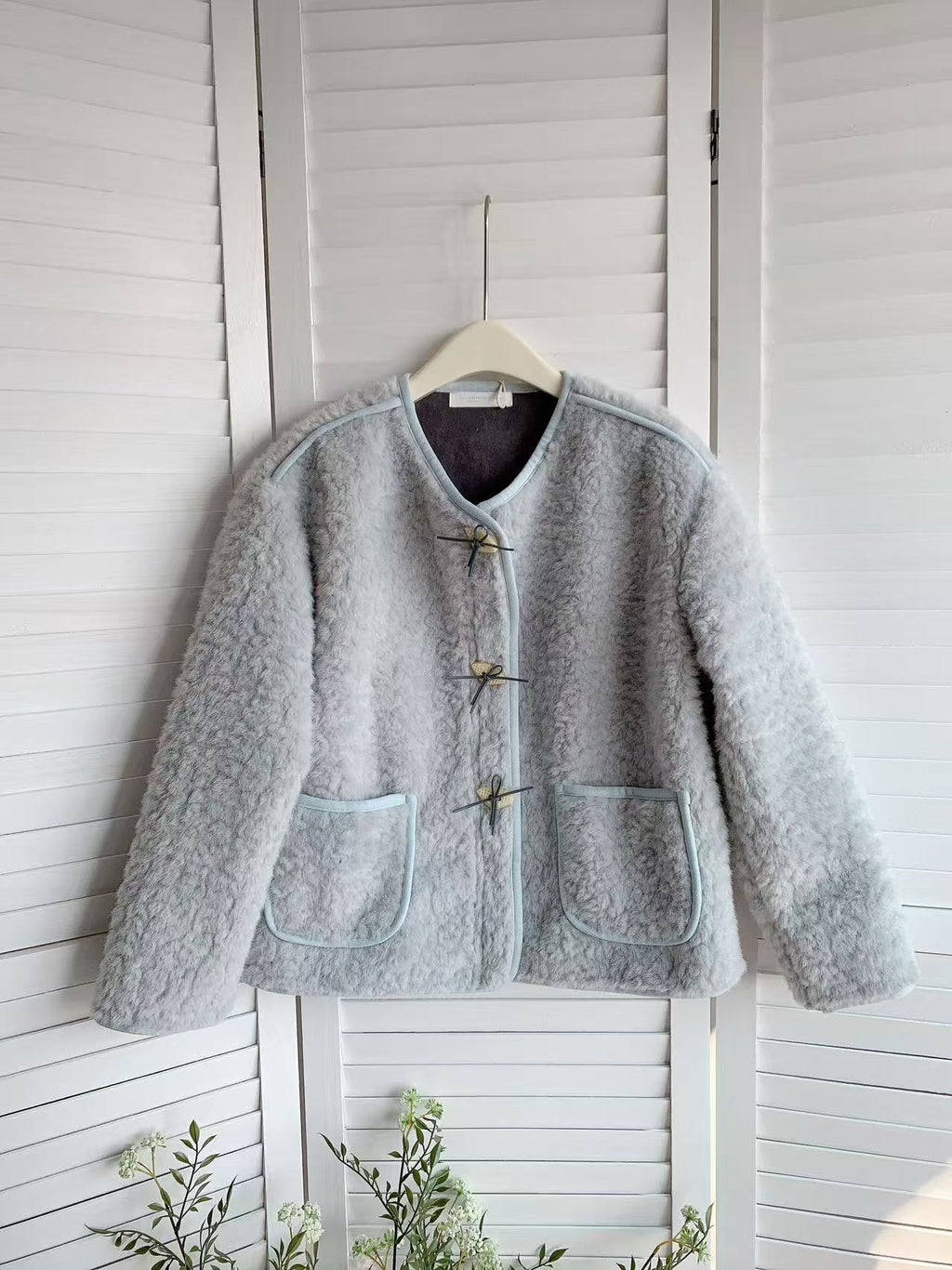 HELLO MILK TEE- 85792 毛絨外套