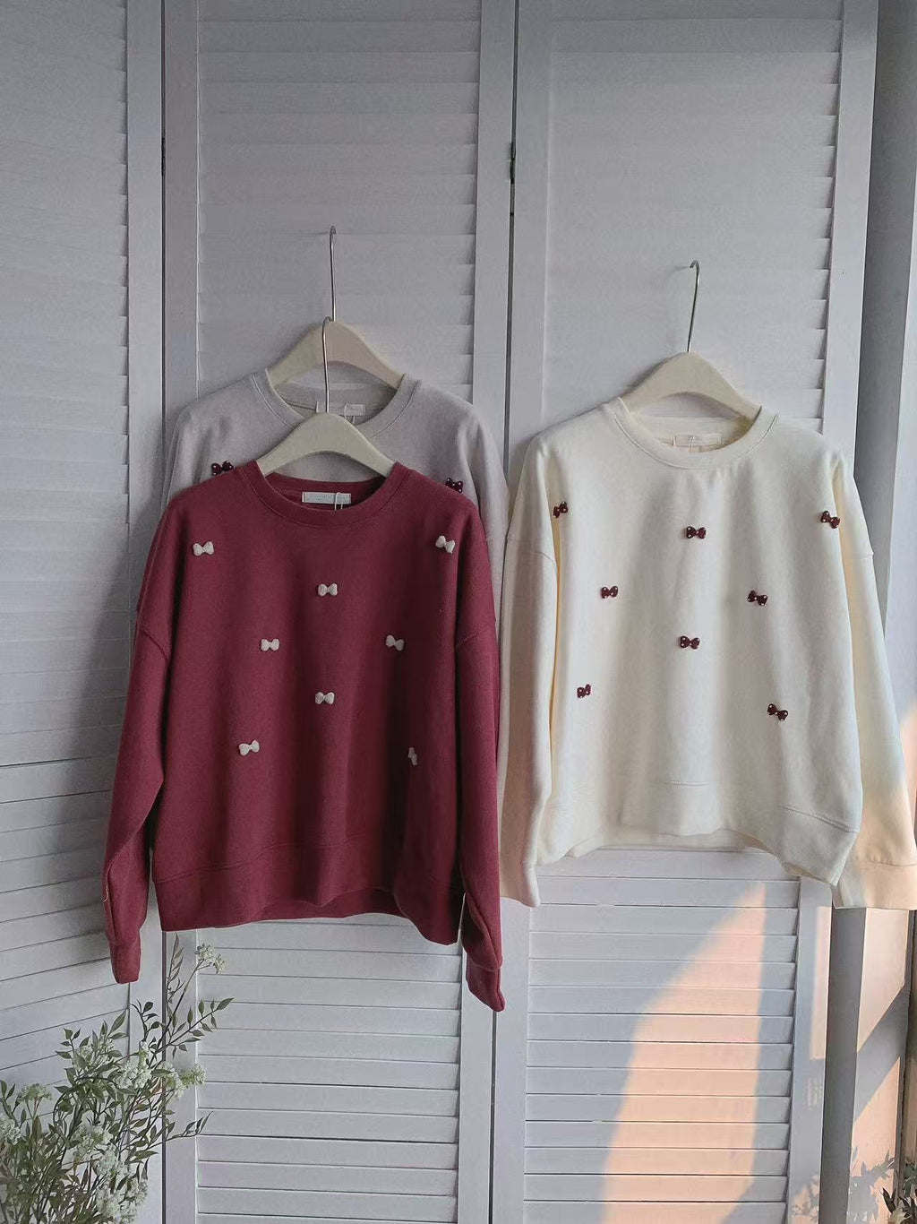 HELLO MILK TEE- 85812 蝴蝶結上衣