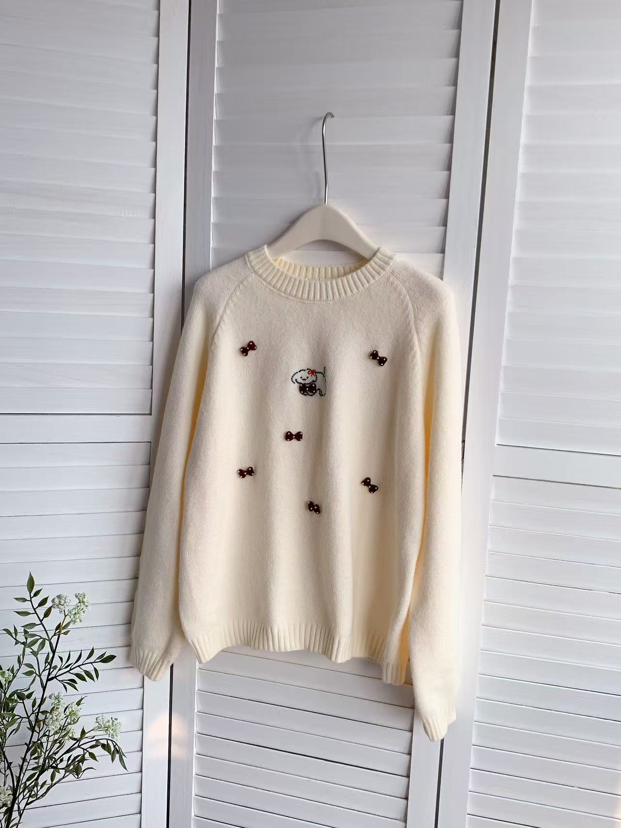 HELLO MILK TEE- 85810 圓領針織衫