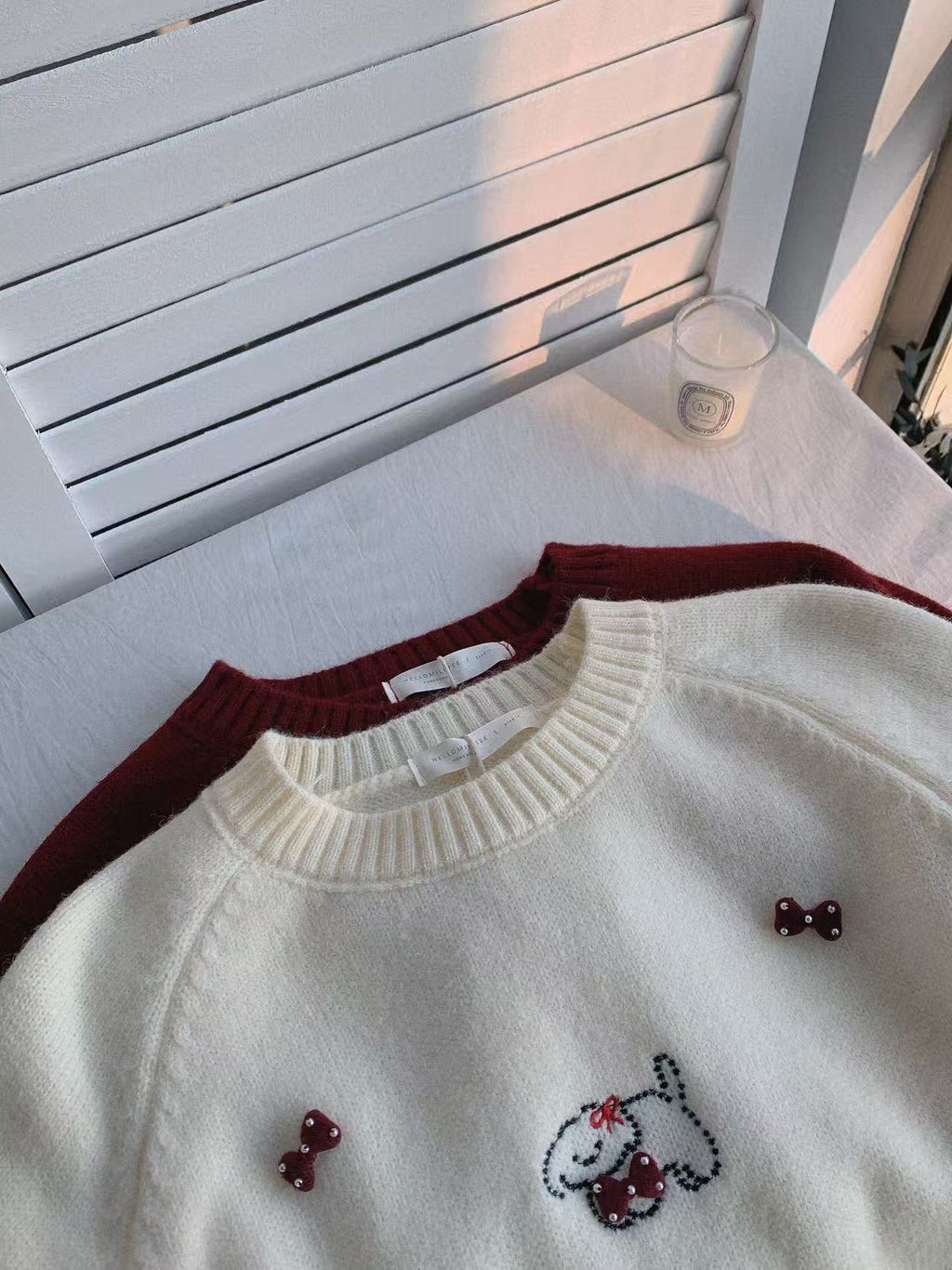 HELLO MILK TEE- 85810 圓領針織衫