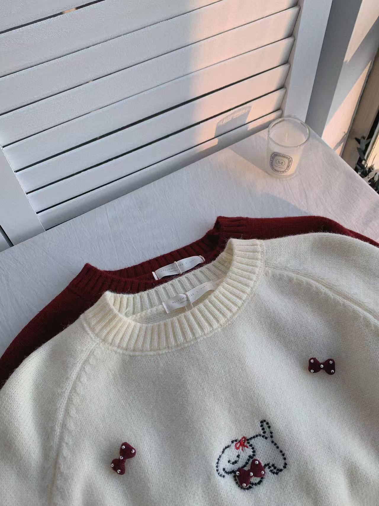 HELLO MILK TEE- 85810 圓領針織衫