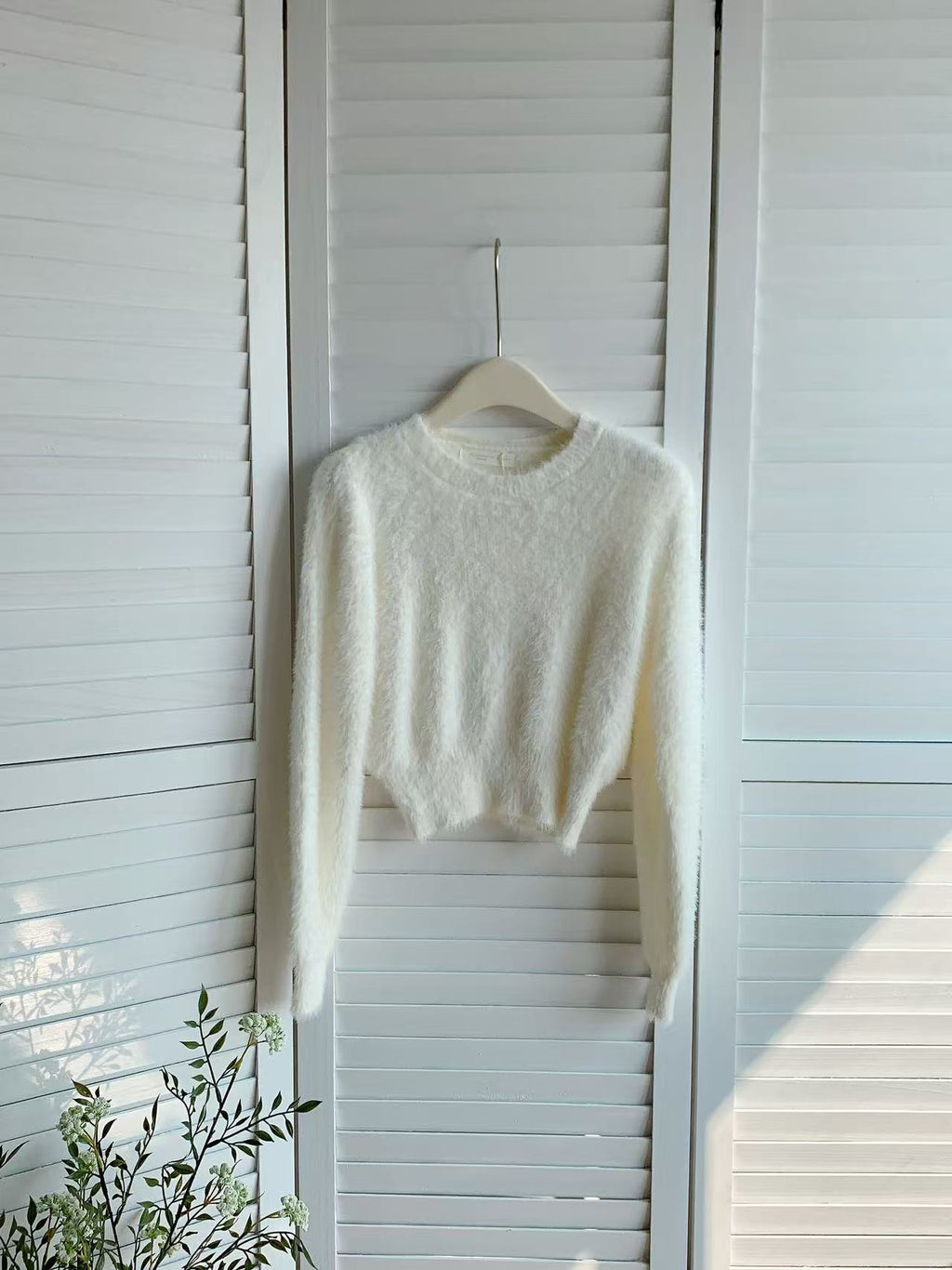 HELLO MILK TEE- 85785 圓領毛絨衫