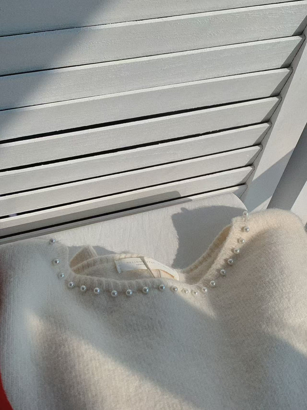 HELLO MILK TEE- 85760 釘珠針織衫