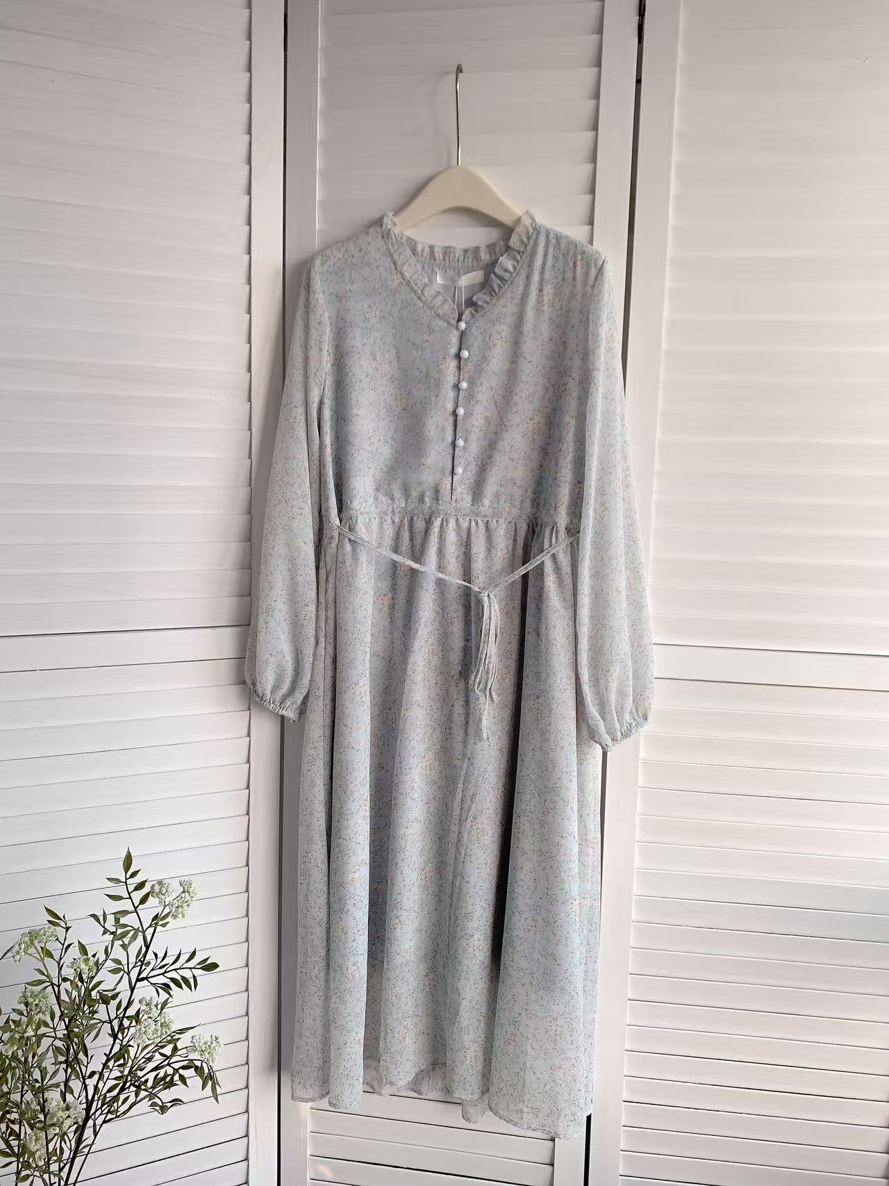 HELLO MILK TEE- 85777 法式碎花裙