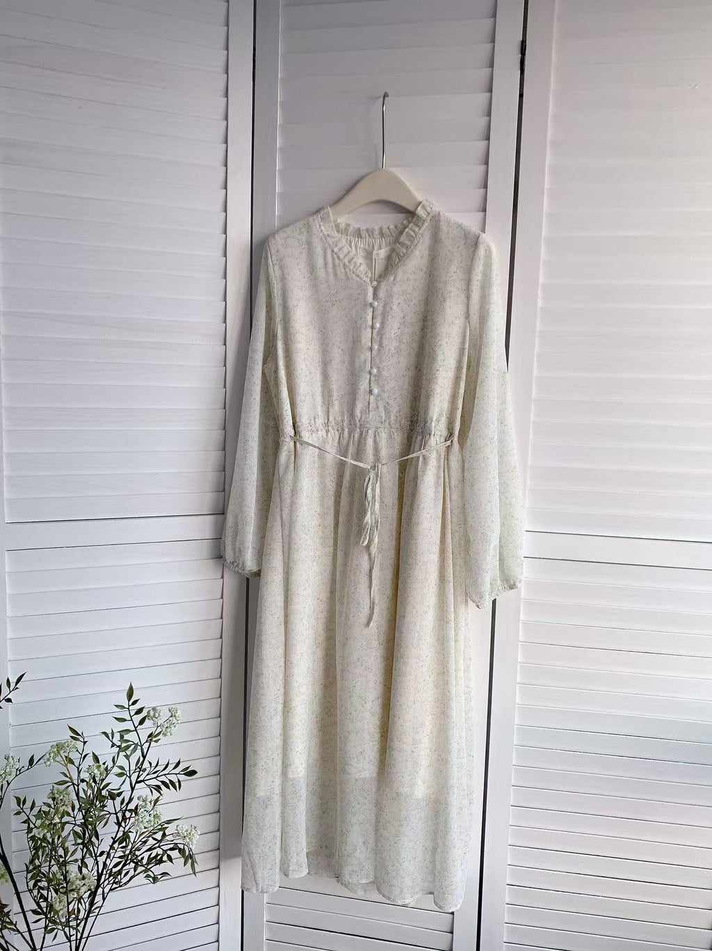 HELLO MILK TEE- 85777 法式碎花裙