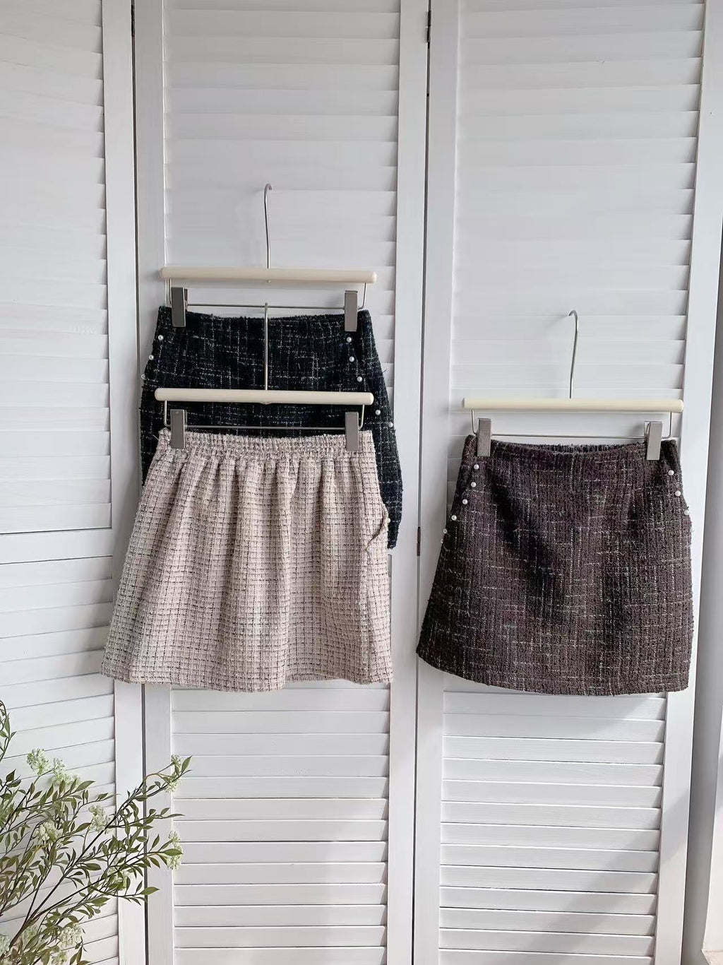 HELLO MILK TEE- 85795 質感短裙