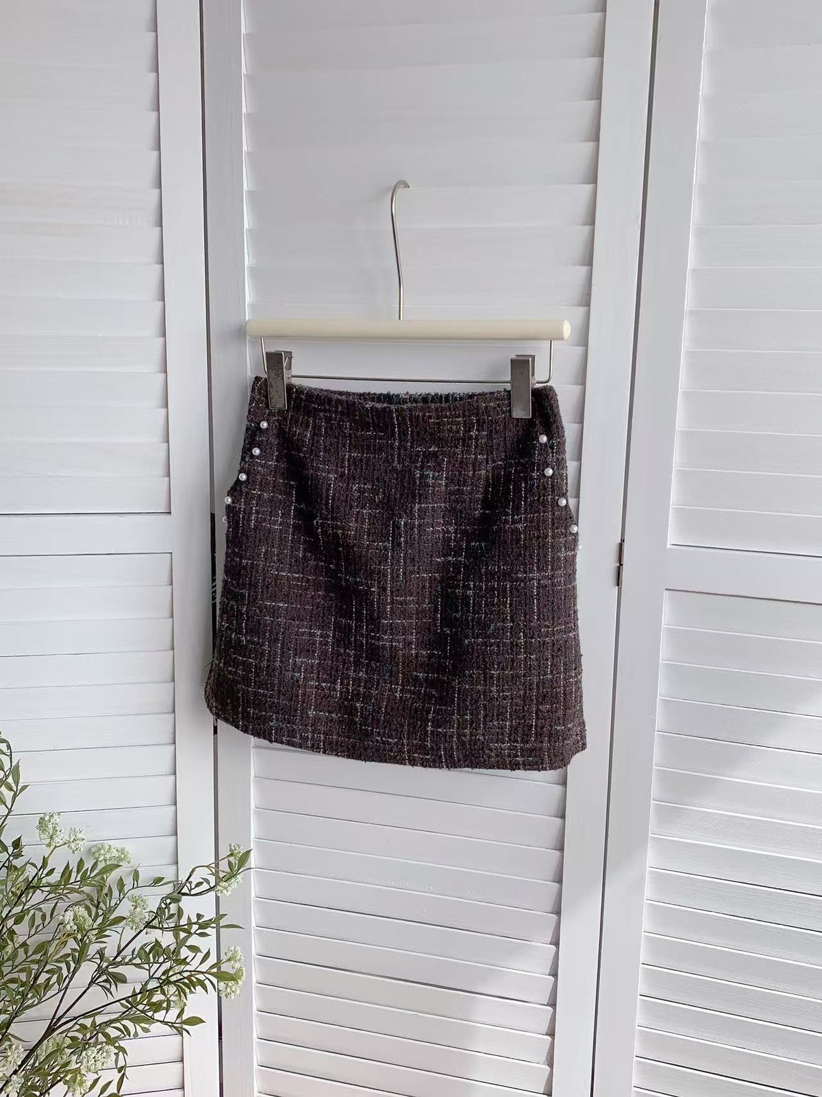 HELLO MILK TEE- 85795 質感短裙