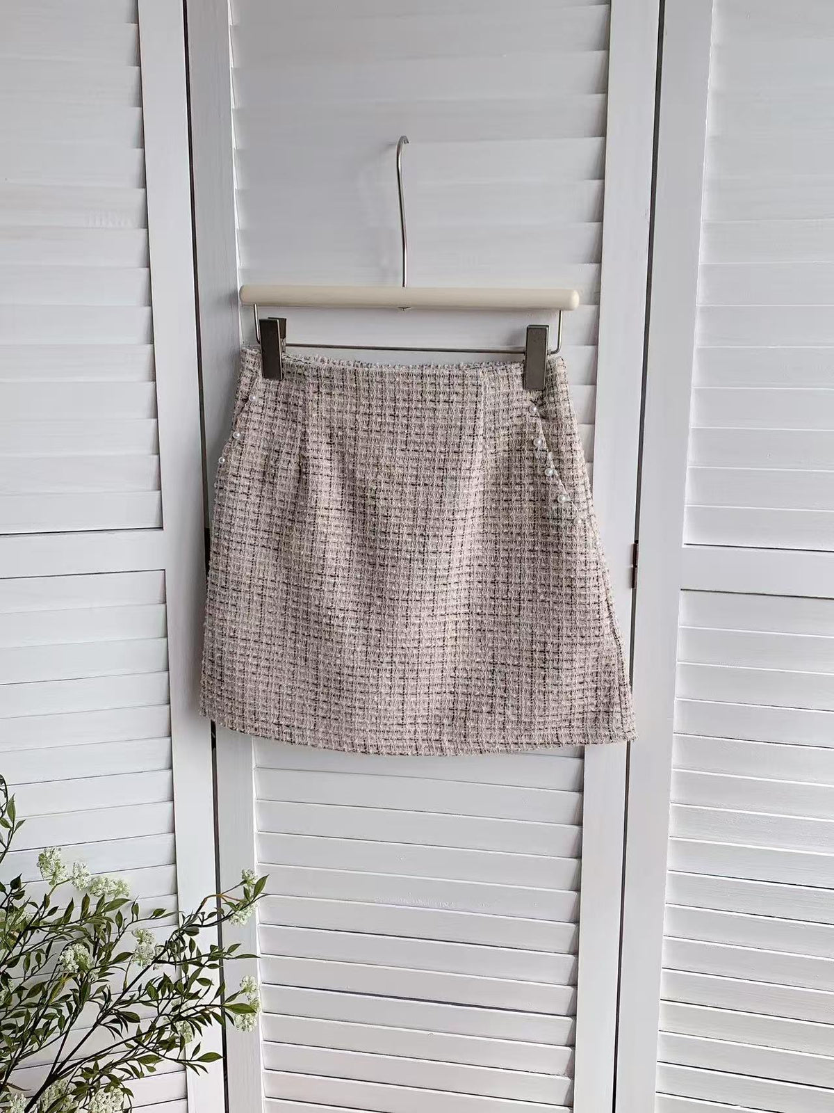 HELLO MILK TEE- 85795 質感短裙