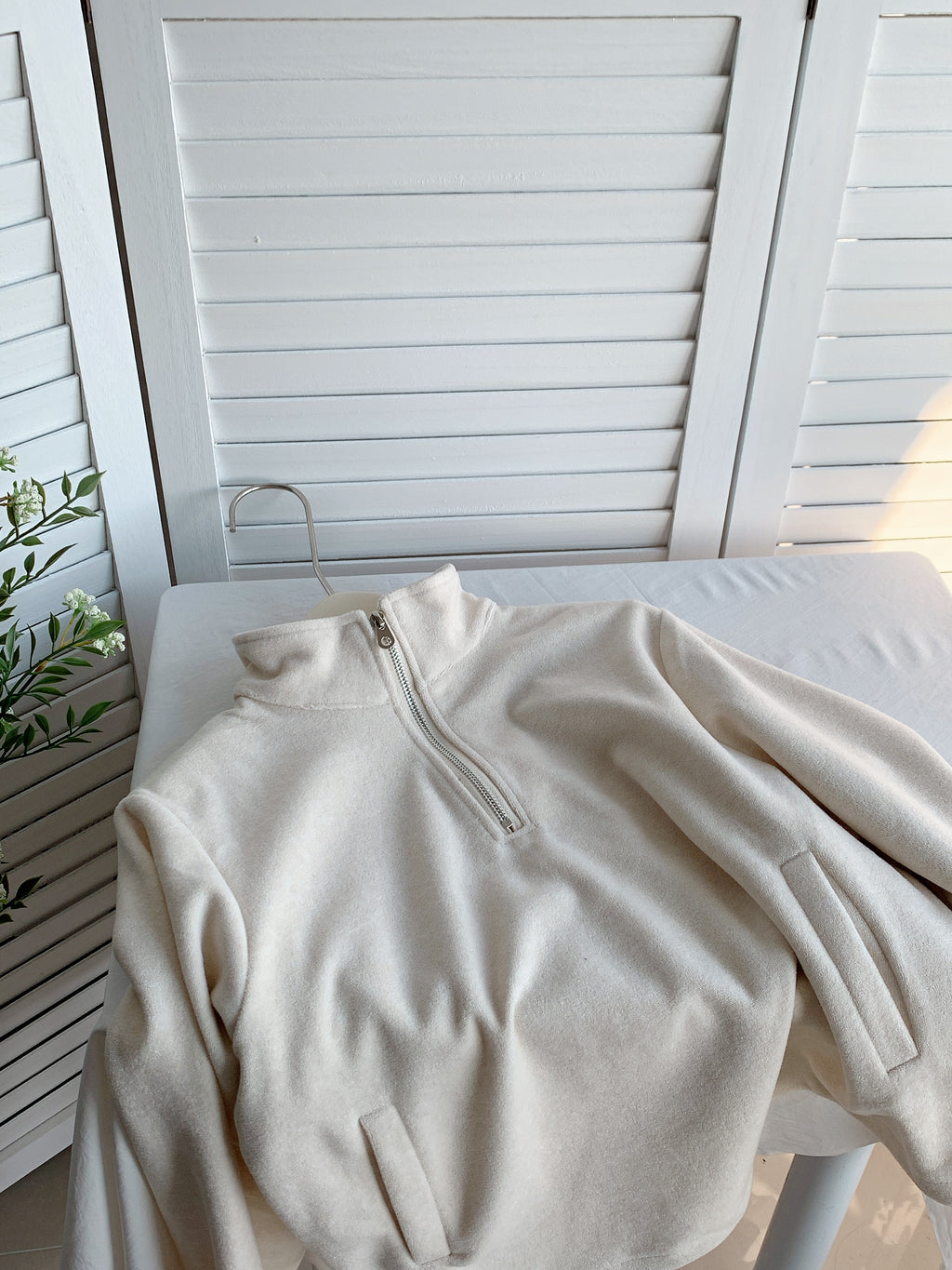 HELLO MILK TEE- 85816 半高領衛衣