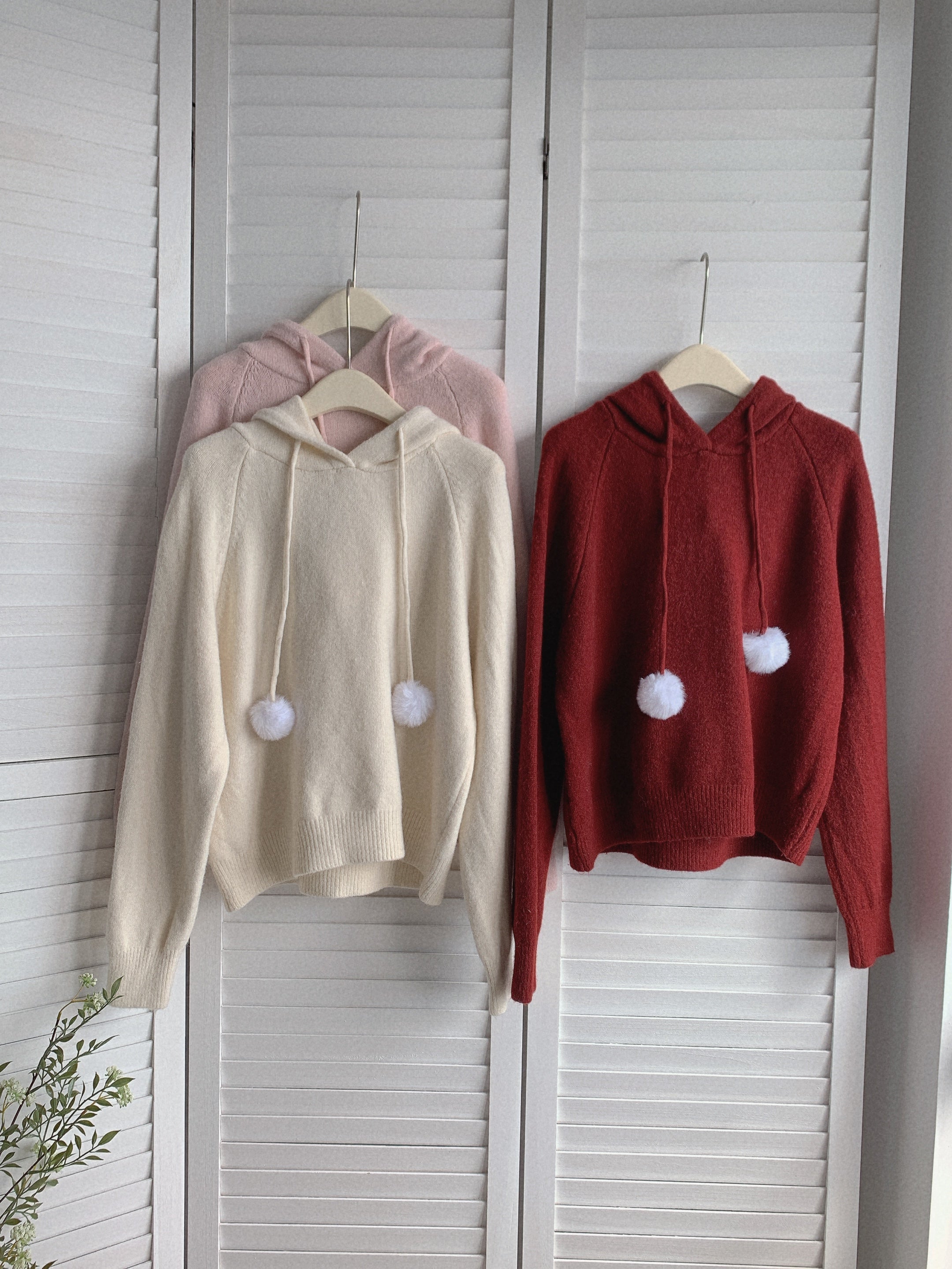 HELLO MILK TEE- 85878 連帽針織衫