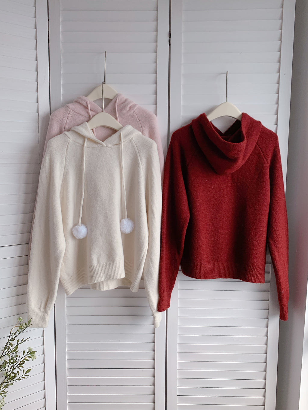 HELLO MILK TEE- 85878 連帽針織衫