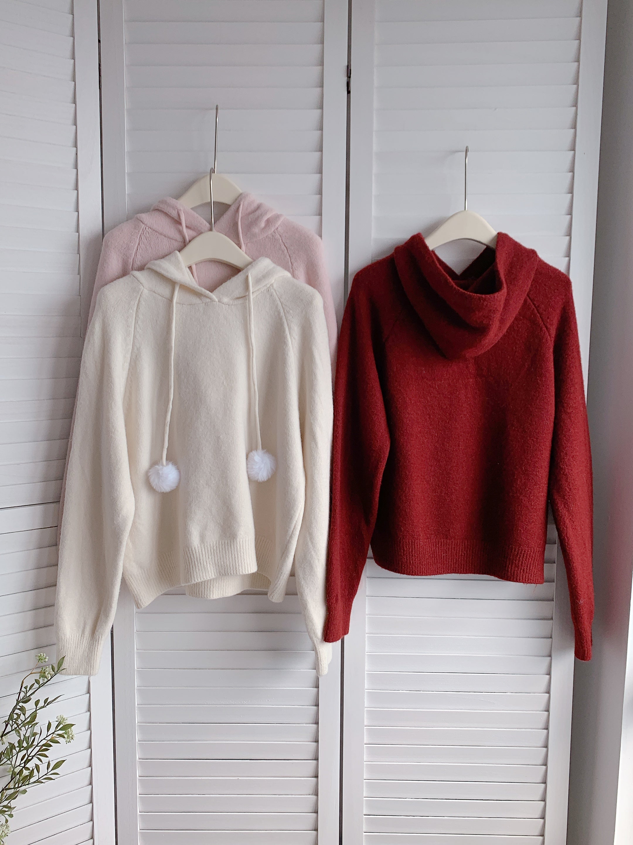 HELLO MILK TEE- 85878 連帽針織衫