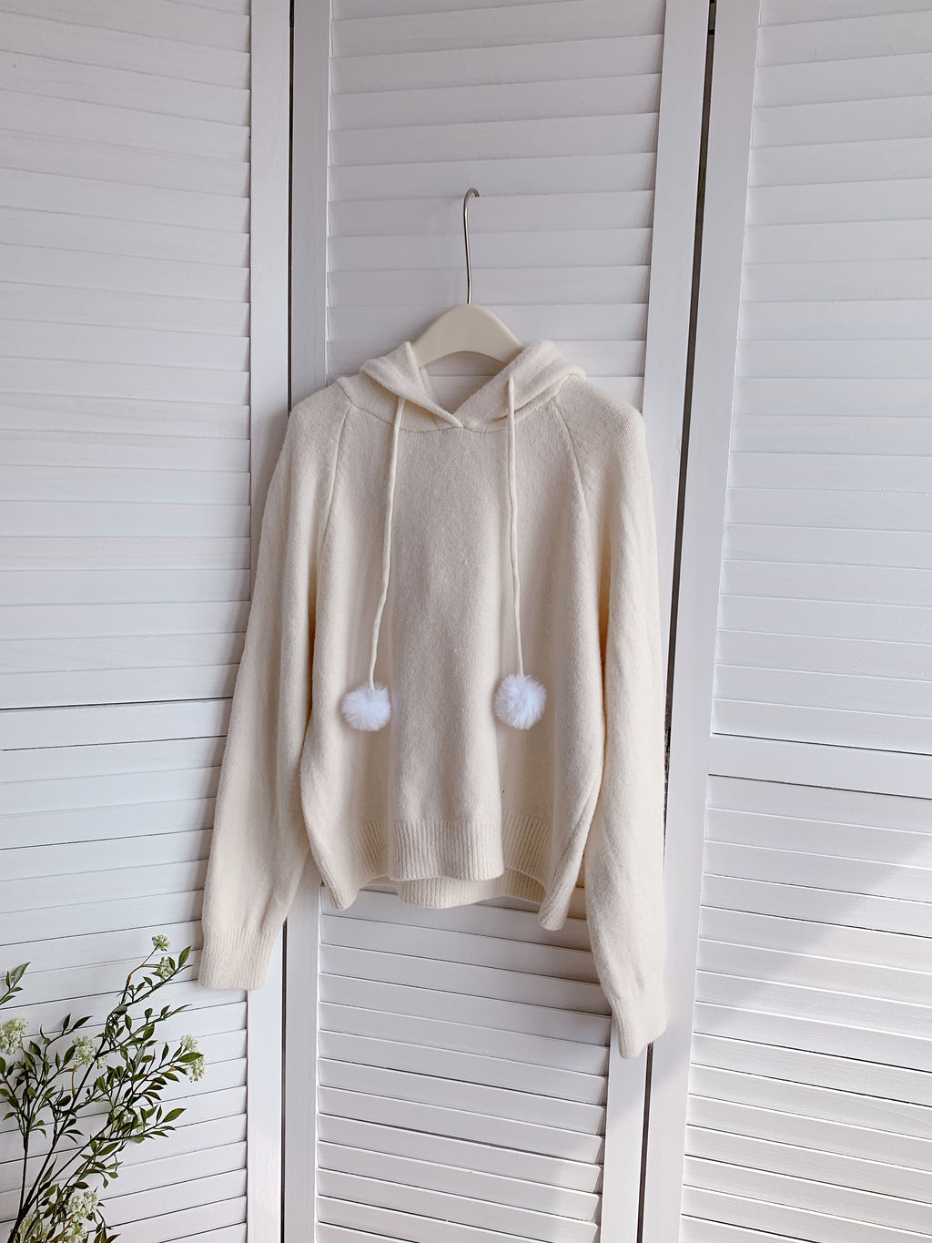 HELLO MILK TEE- 85878 連帽針織衫