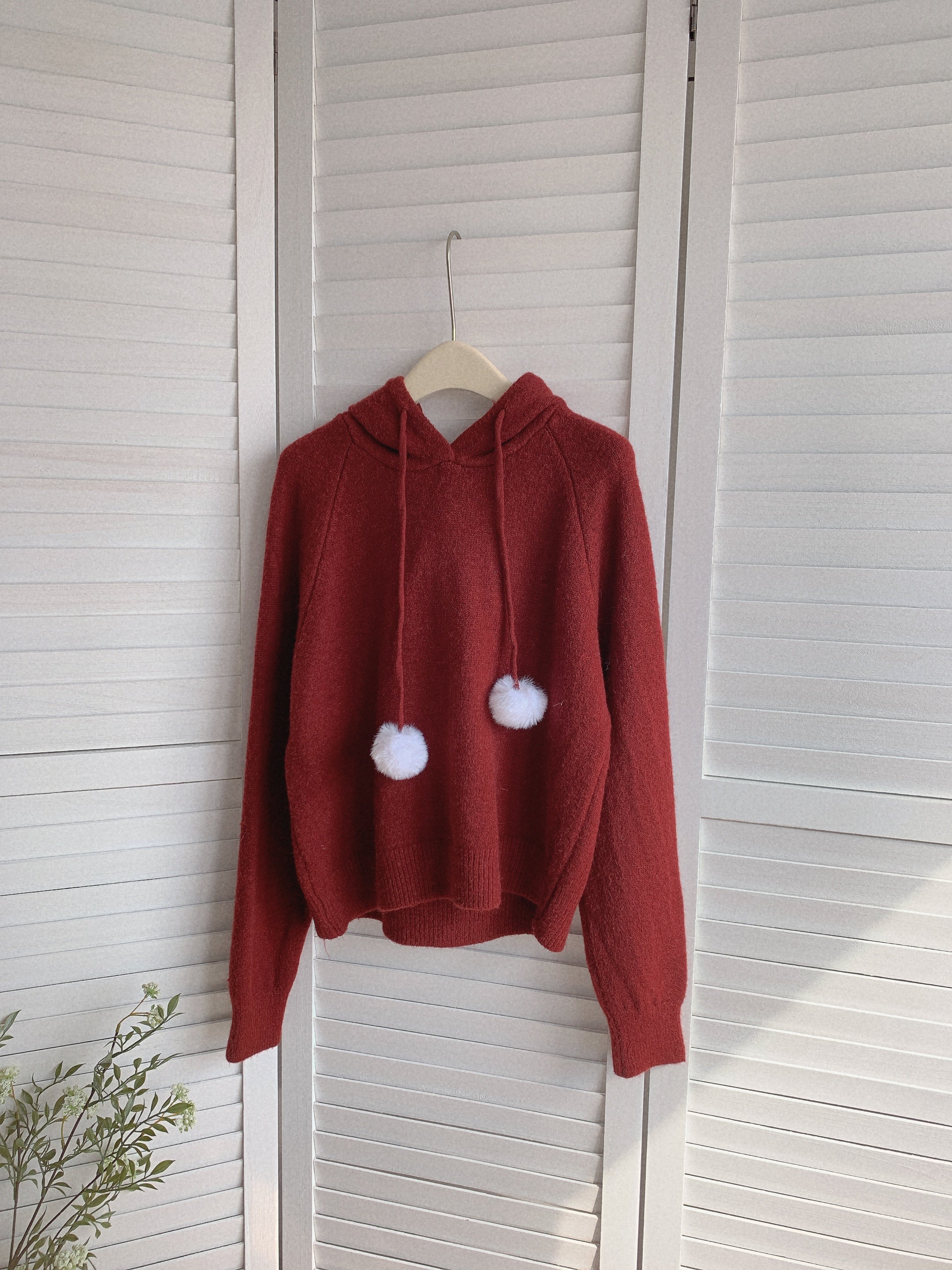 HELLO MILK TEE- 85878 連帽針織衫