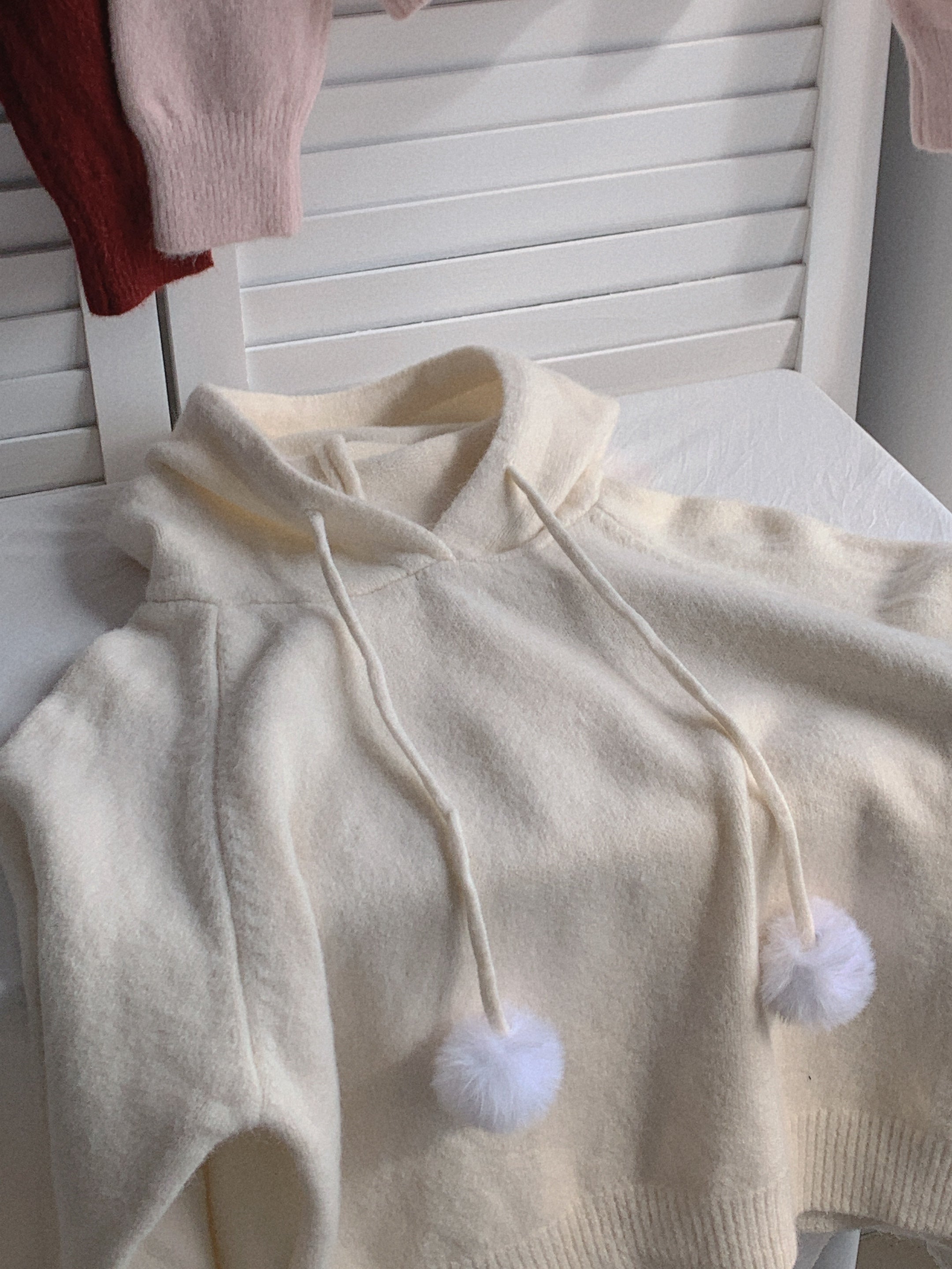 HELLO MILK TEE- 85878 連帽針織衫