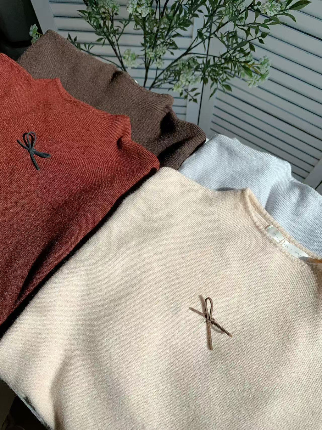 HELLO MILK TEE- 85806 半高領打底