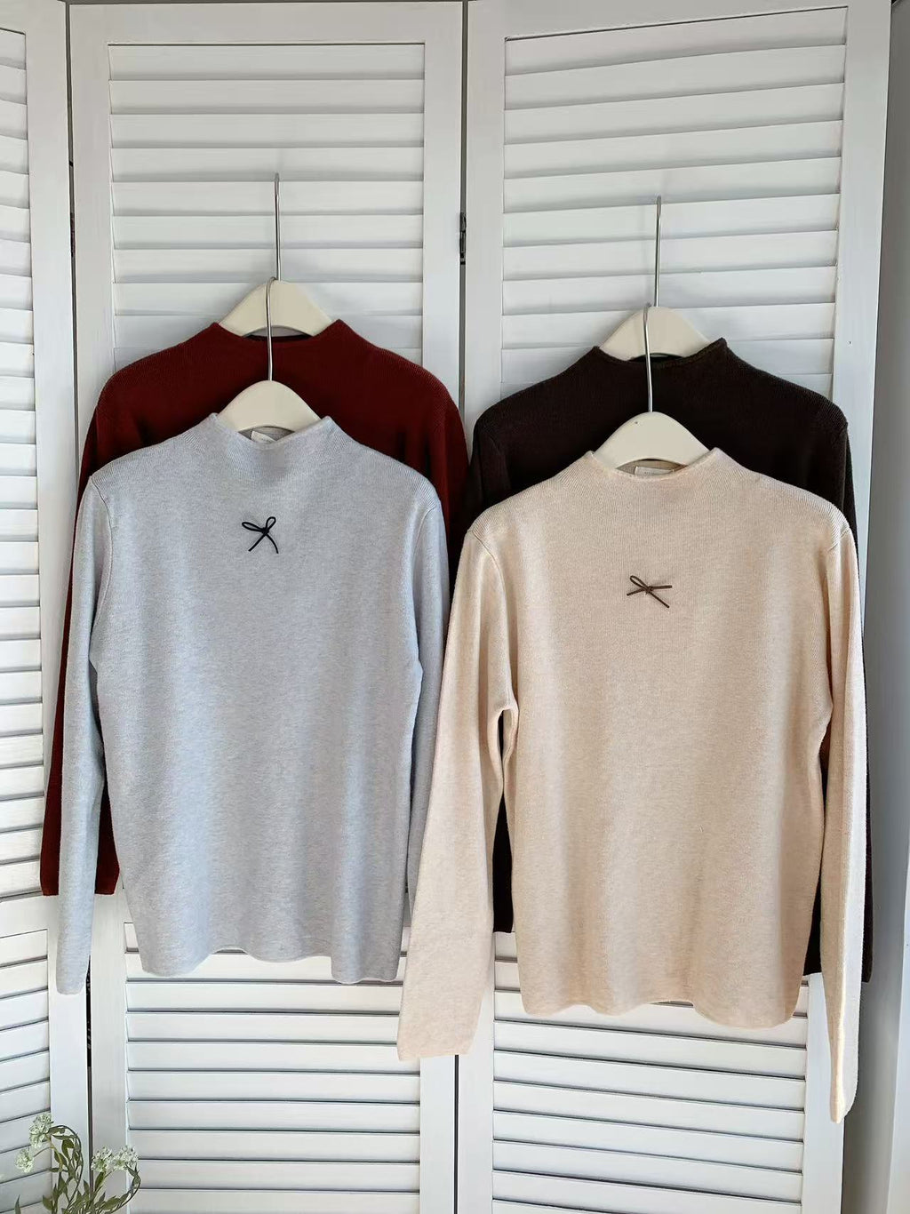 HELLO MILK TEE- 85806 半高領打底