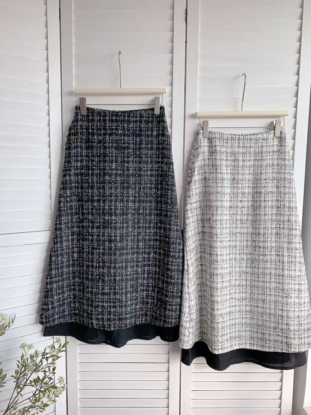 HELLO MILK TEE- 85797 小香風半裙