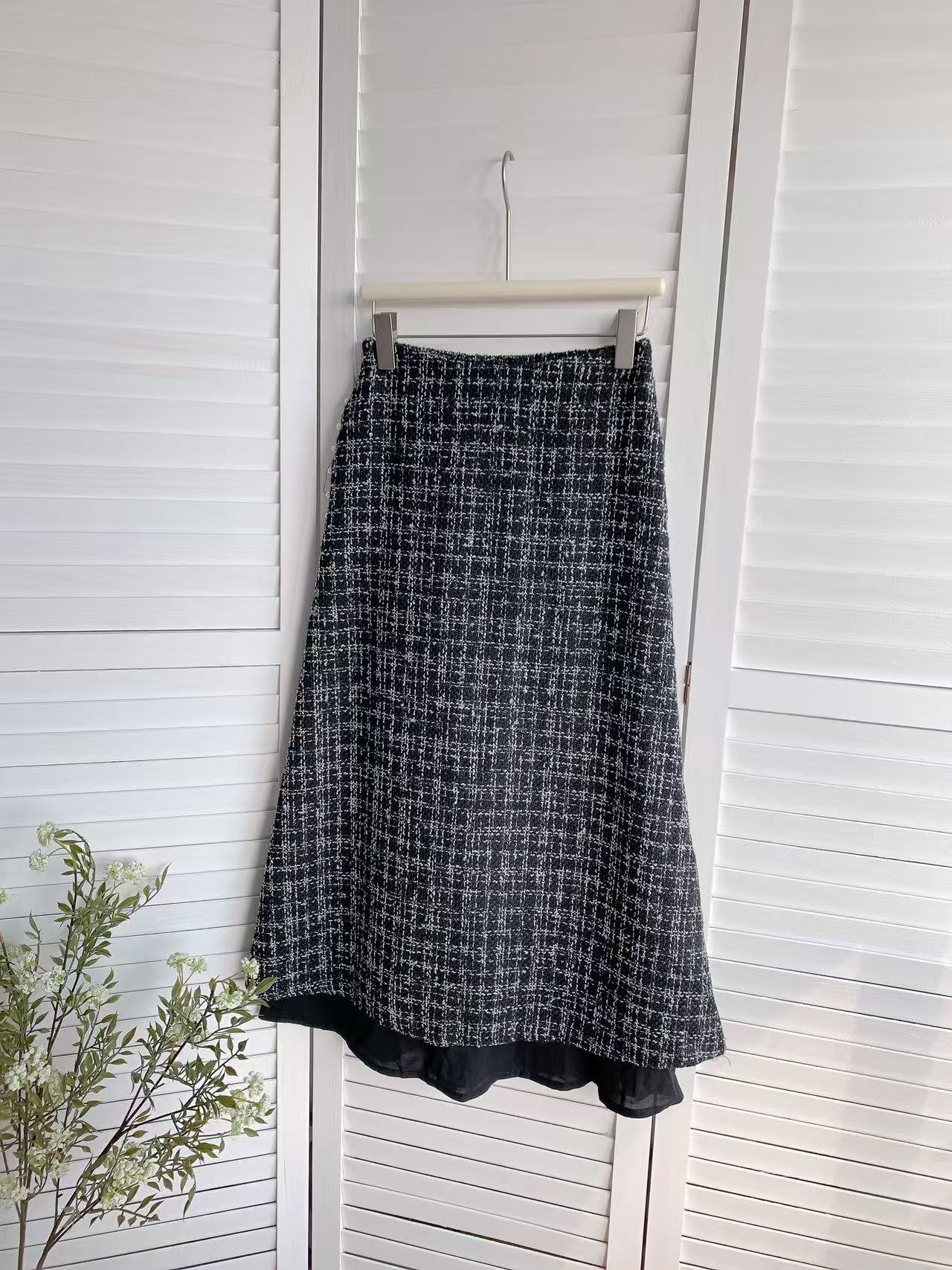 HELLO MILK TEE- 85797 小香風半裙