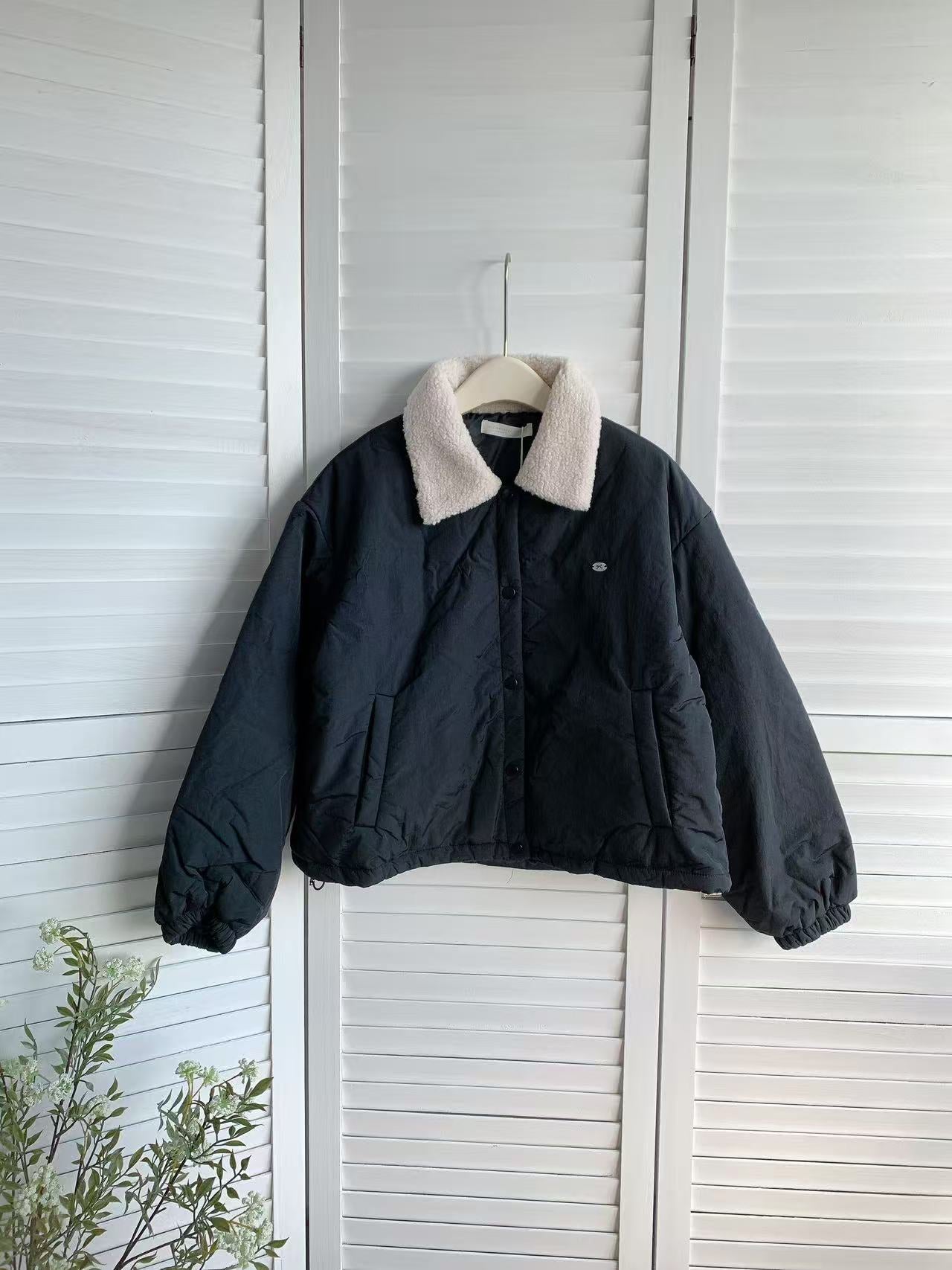 HELLO MILK TEE- 85827 毛領棉服