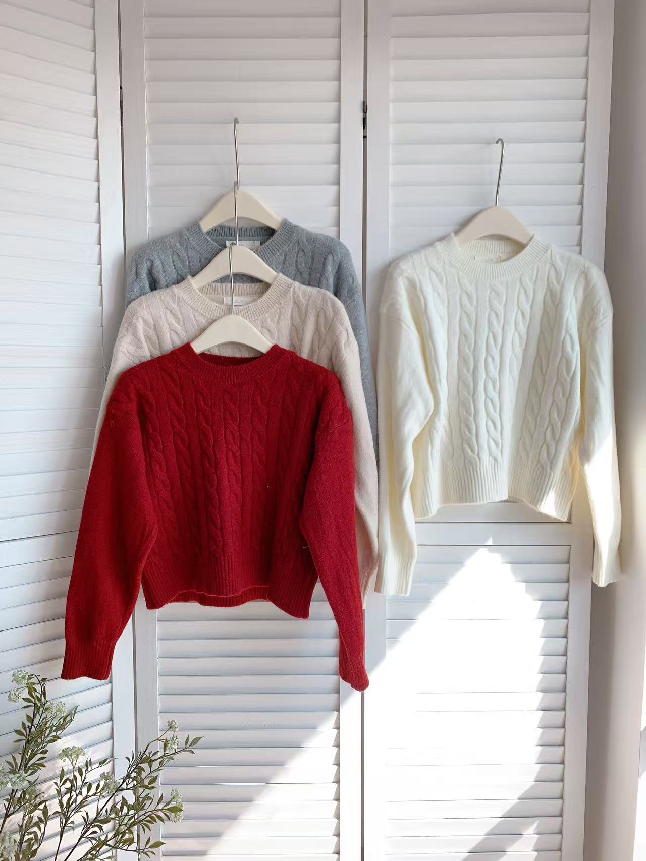 HELLO MILK TEE- 85866 圓領針織衫