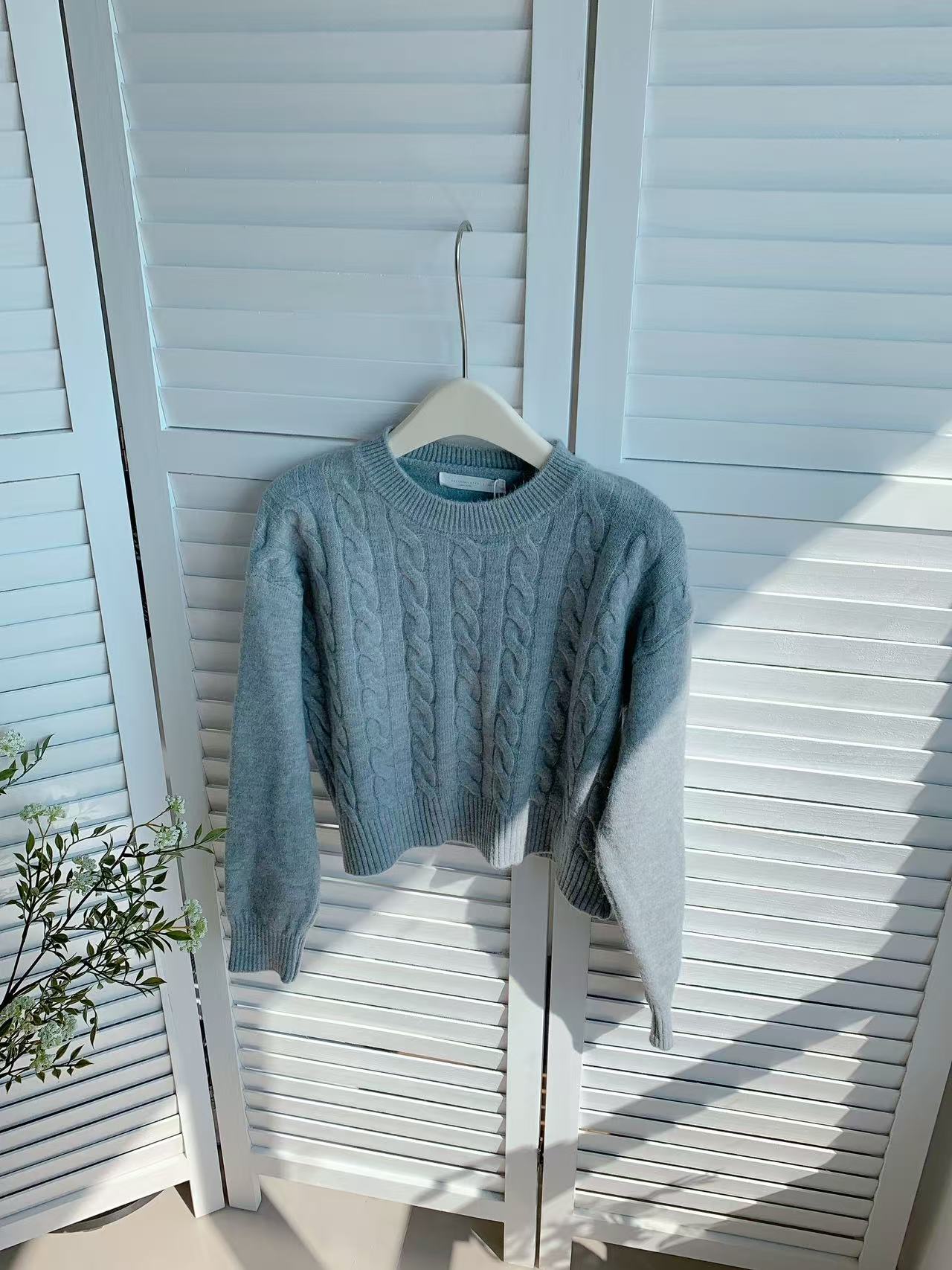 HELLO MILK TEE- 85866 圓領針織衫