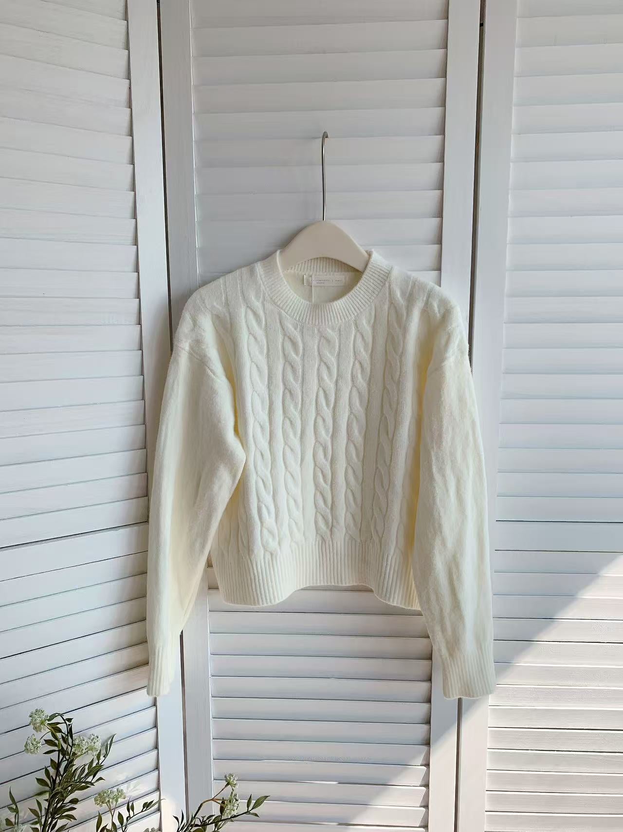 HELLO MILK TEE- 85866 圓領針織衫