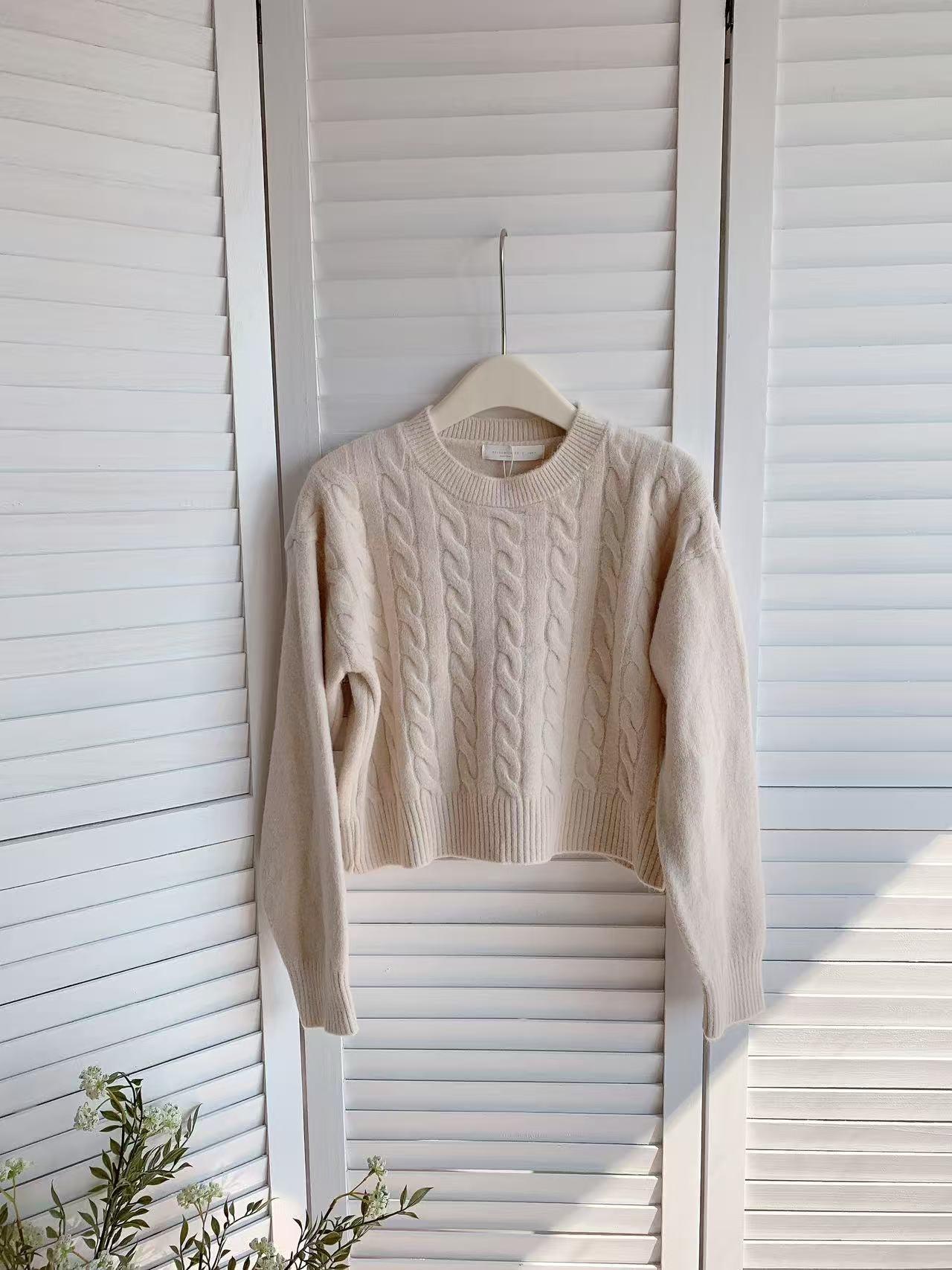 HELLO MILK TEE- 85866 圓領針織衫