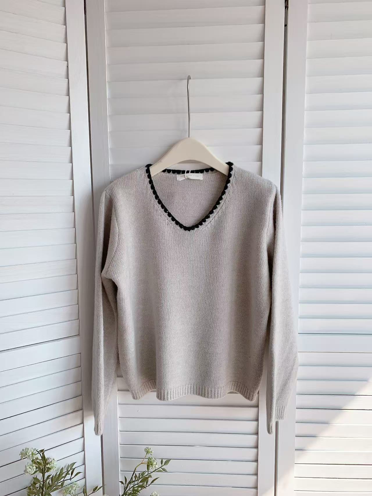 HELLO MILK TEE- 85845 撞色上衣