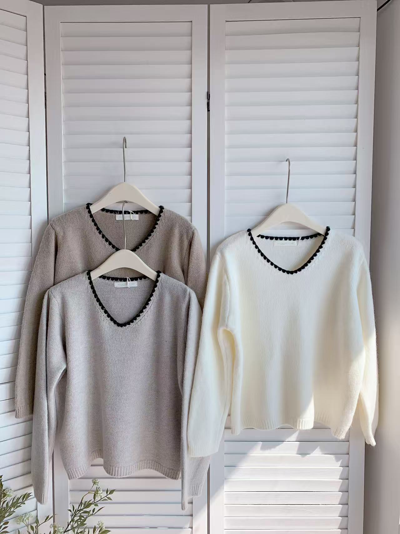 HELLO MILK TEE- 85845 撞色上衣