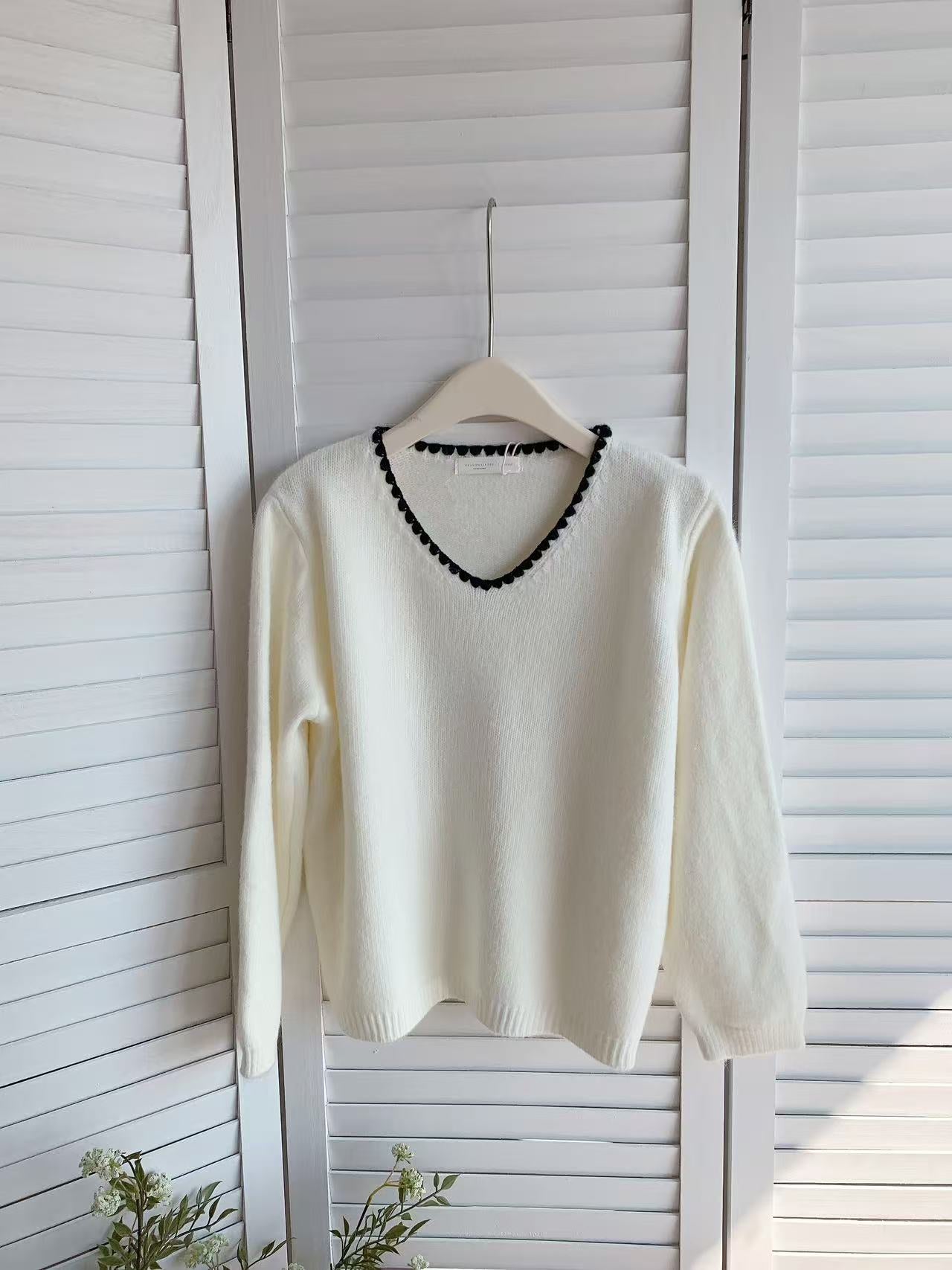 HELLO MILK TEE- 85845 撞色上衣