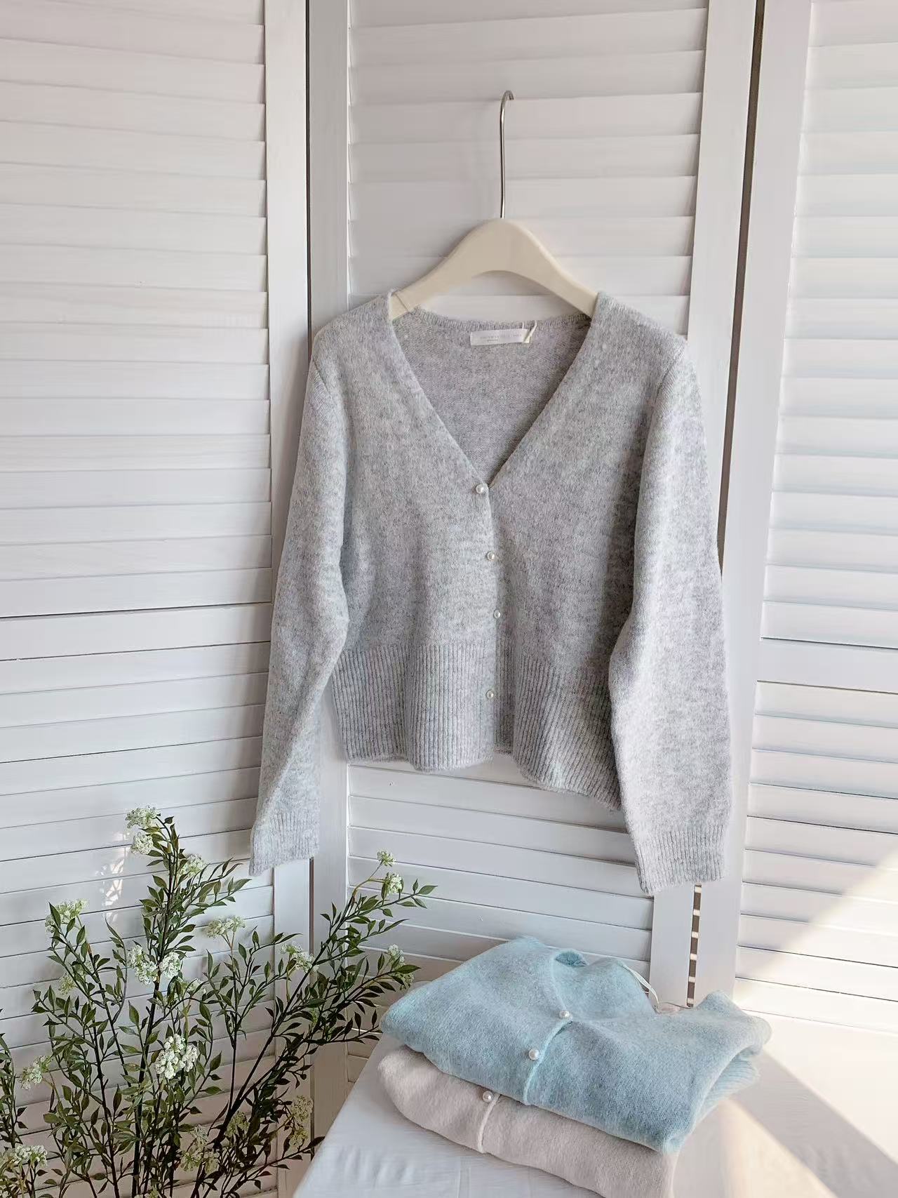 HELLO MILK TEE- 85867 針織開衫