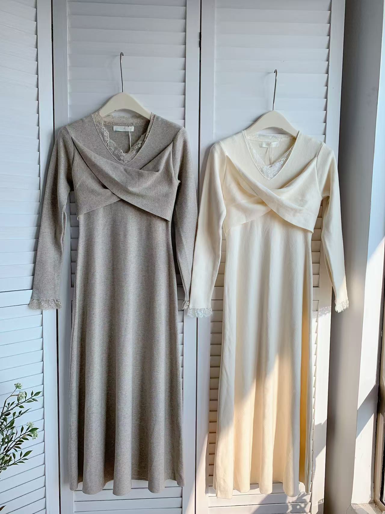 HELLO MILK TEE- 85781 蕾絲連衣裙