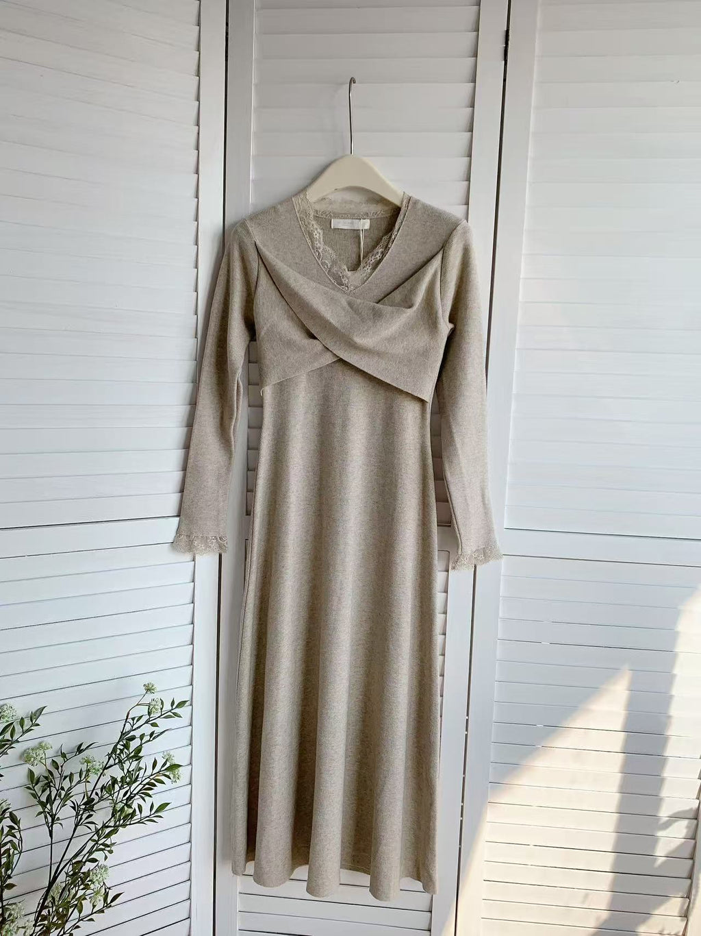 HELLO MILK TEE- 85781 蕾絲連衣裙