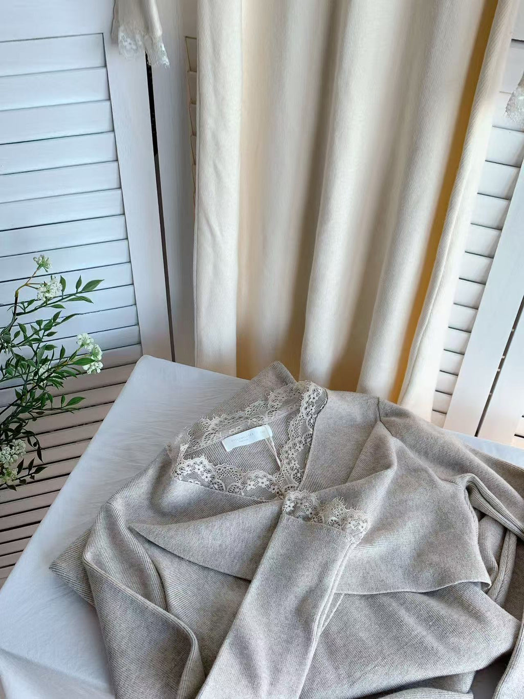 HELLO MILK TEE- 85781 蕾絲連衣裙