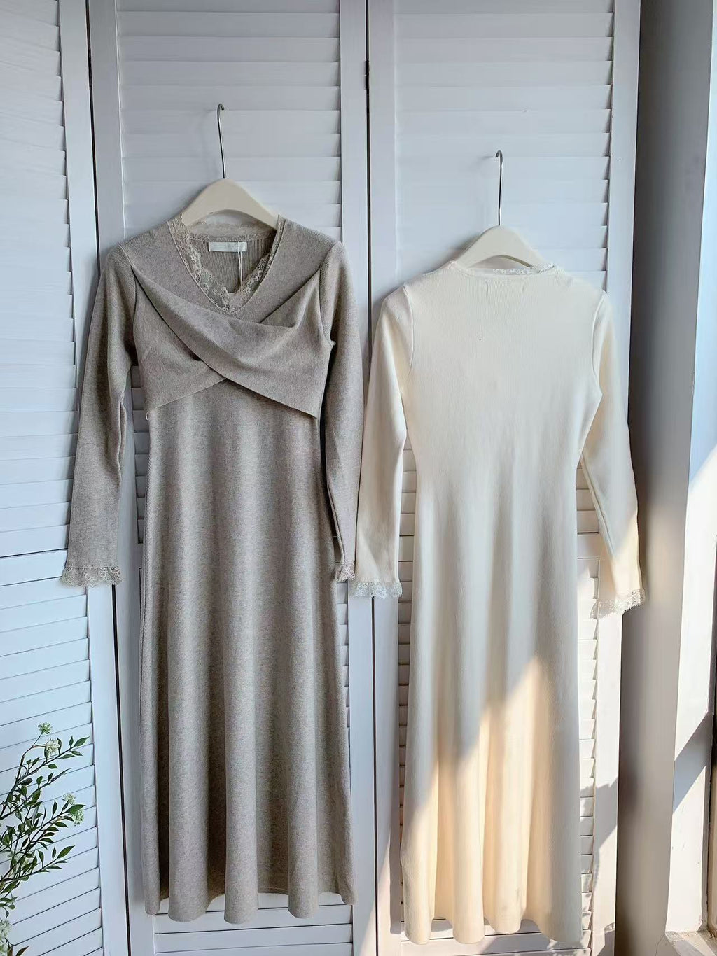 HELLO MILK TEE- 85781 蕾絲連衣裙