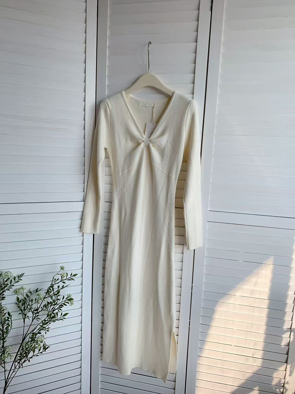 HELLO MILK TEE- 85780 針織連衣裙