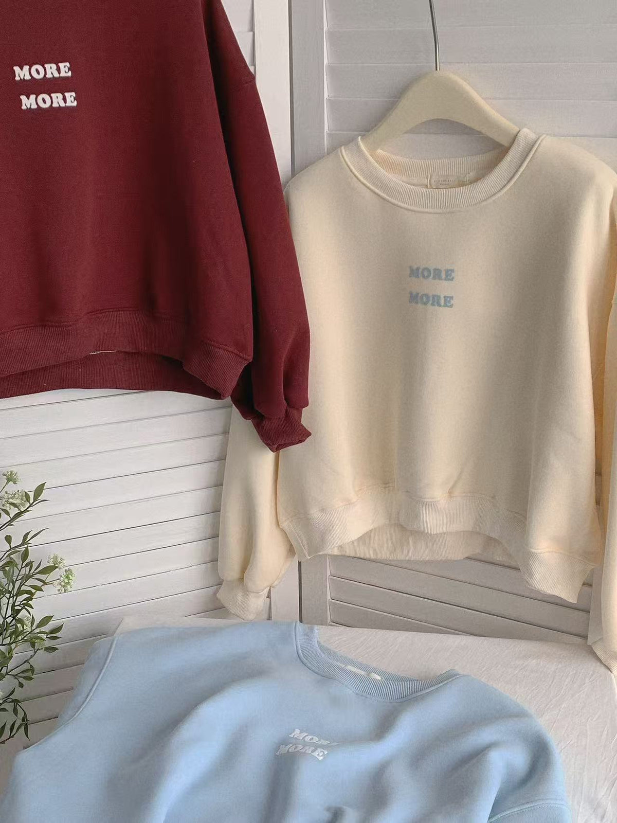 HELLO MILK TEE- 85884 圓領衛衣